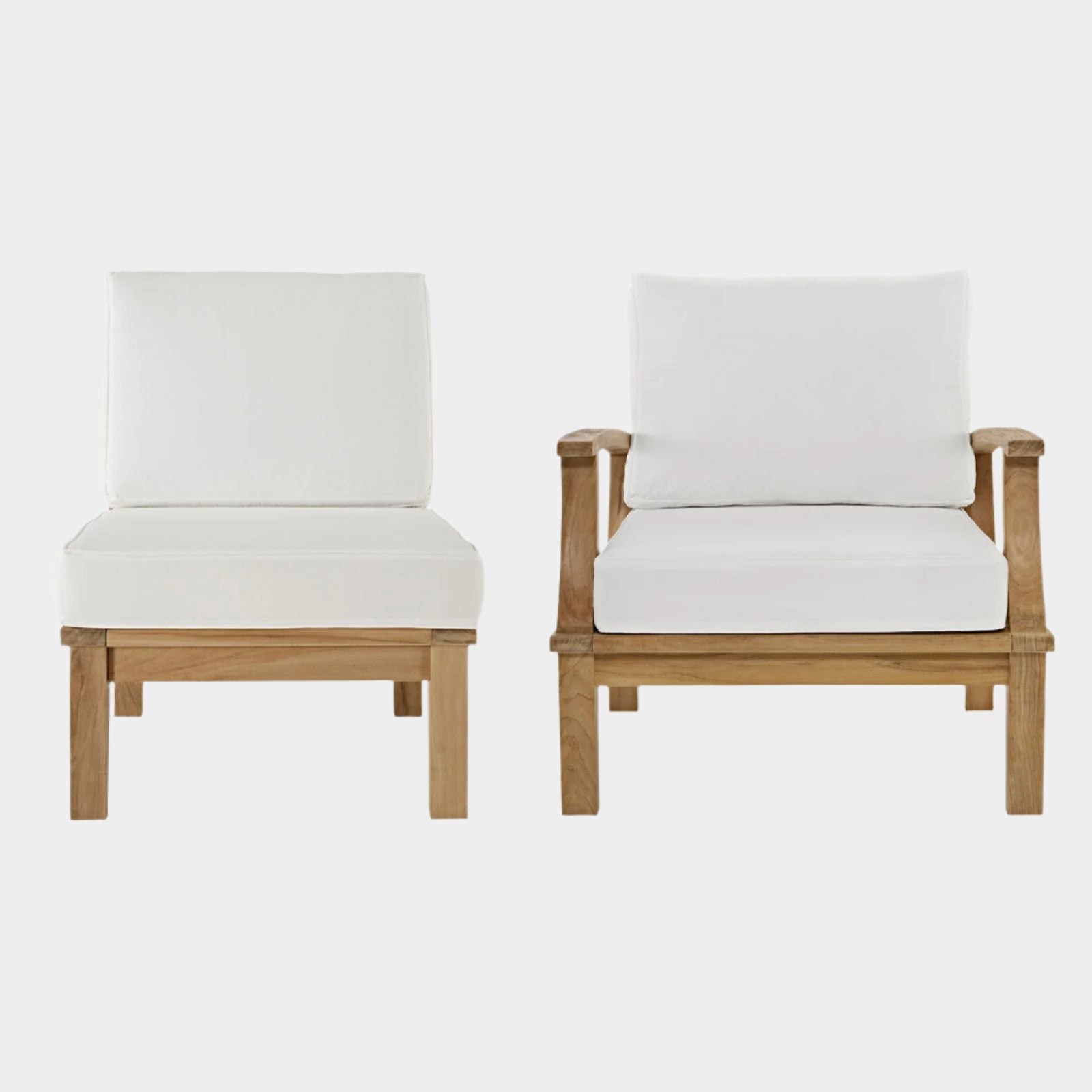 Marina 2 Piece Outdoor Patio Teak Set