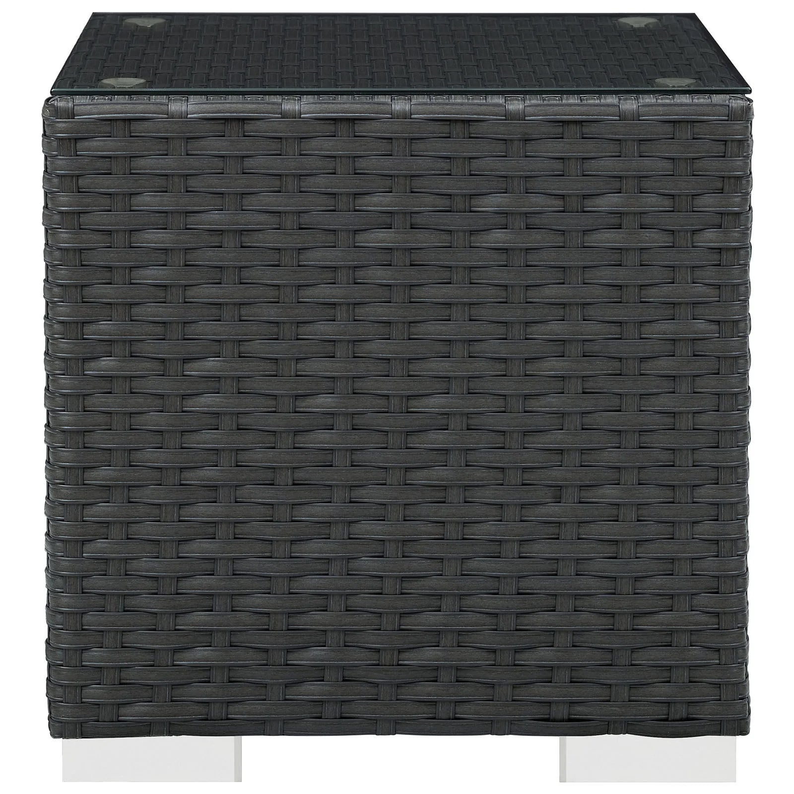 Sojourn Outdoor Patio Side Table in Chocolate