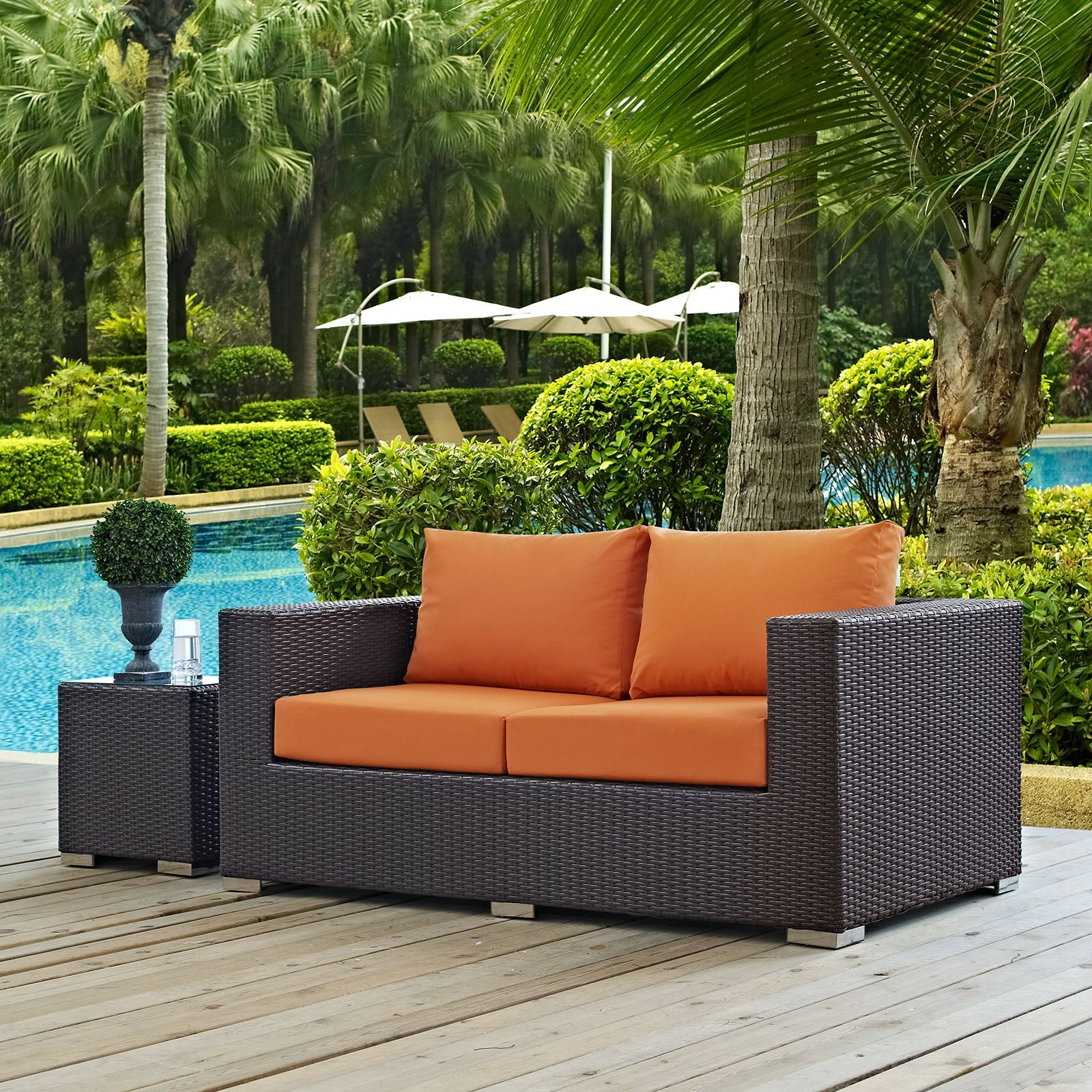 Convene Outdoor Patio Loveseat