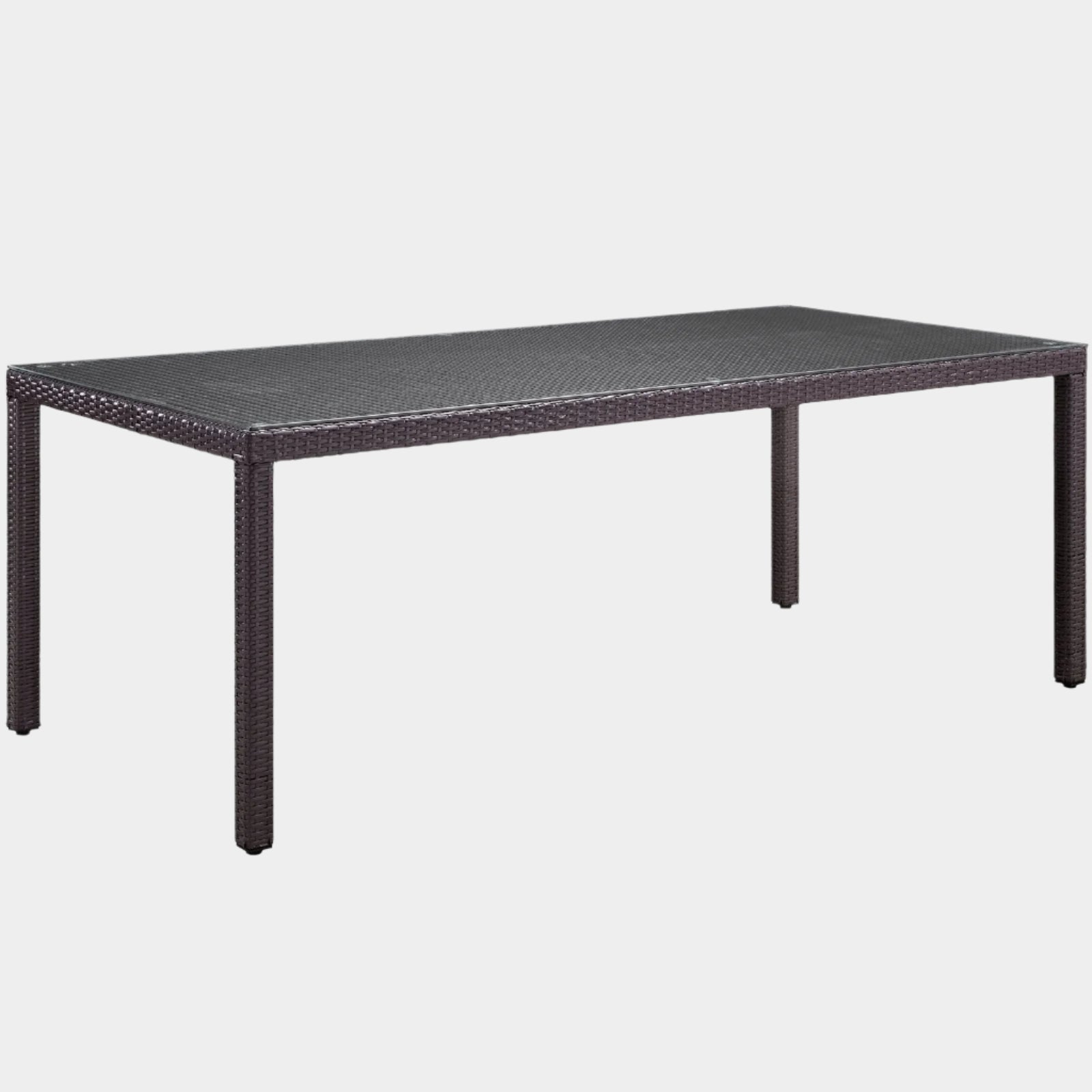 Convene 82" Outdoor Patio Dining Table in Espresso