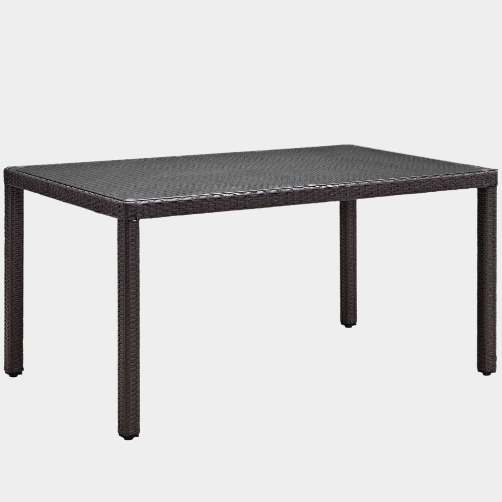 Convene 59" Outdoor Patio Dining Table in Espresso