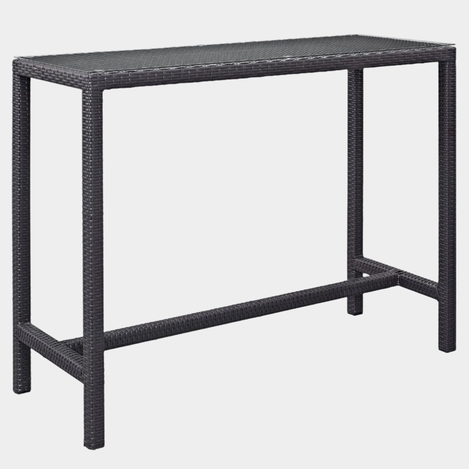 Convene Large Outdoor Patio Bar Table in Espresso