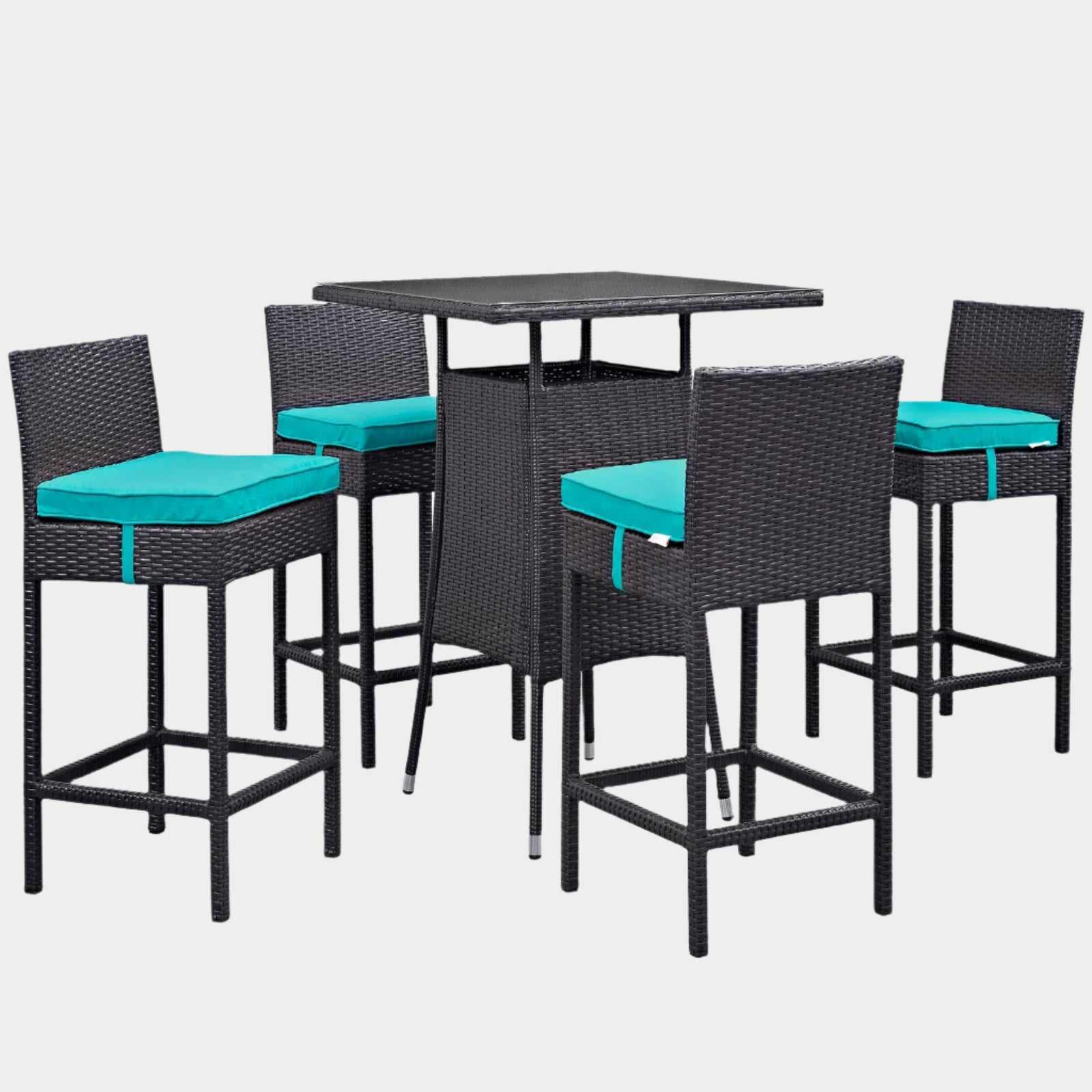 Ensemble de salle à manger d'extérieur en aluminium Raleigh 5 pièces