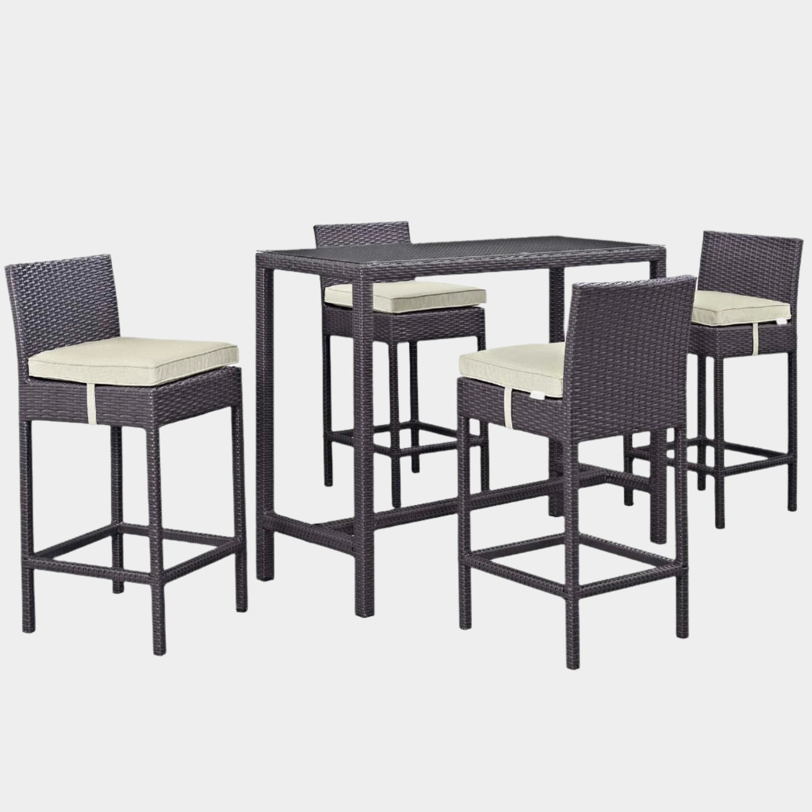 Ensemble de salle à manger d'extérieur en aluminium Raleigh 5 pièces