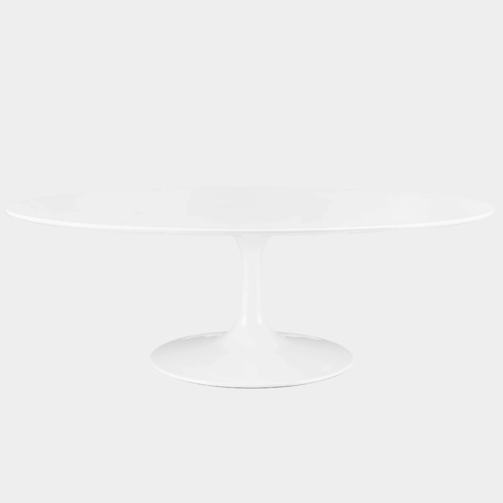 Oval-Shaped Wood Coffee Table