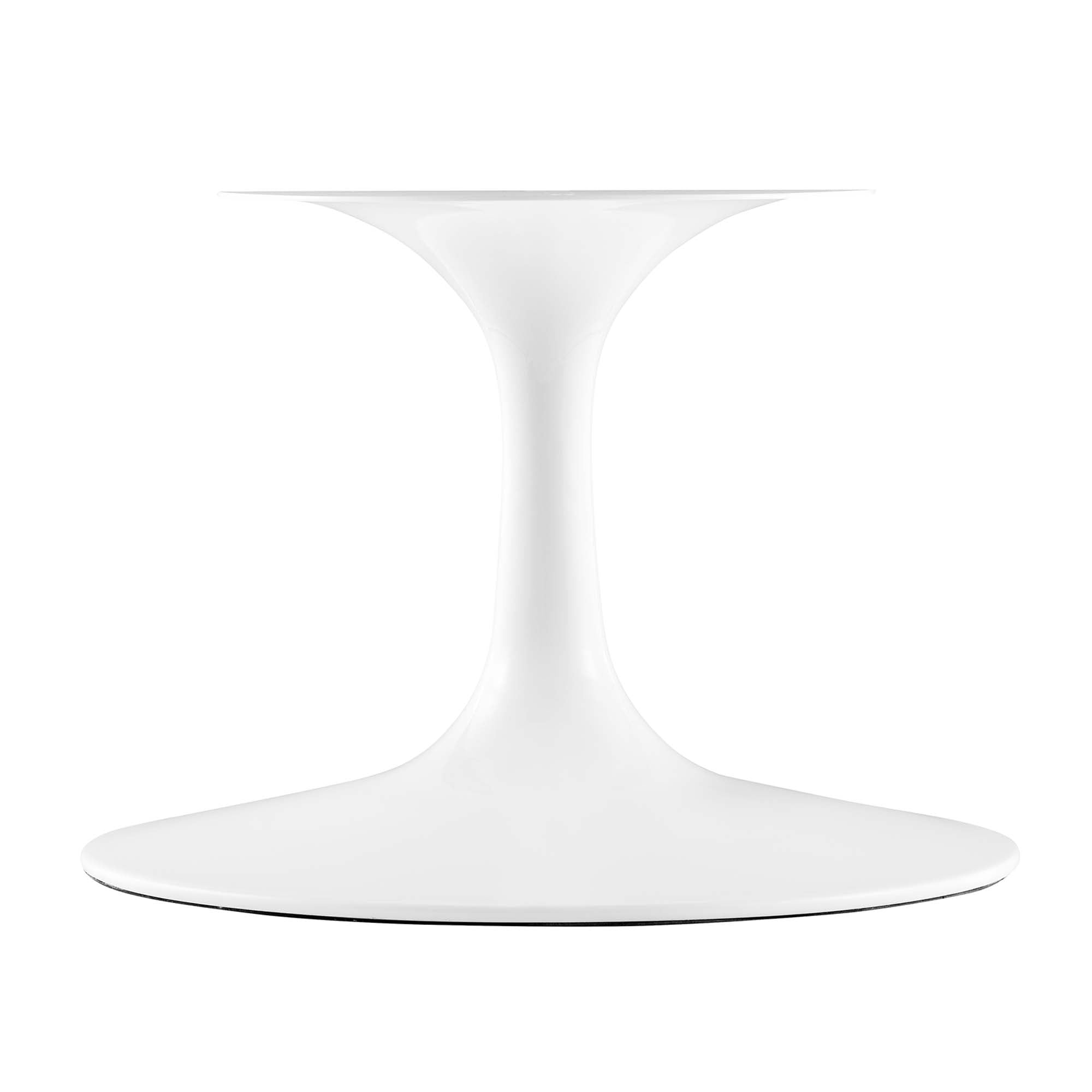Oval-Shaped Wood Coffee Table