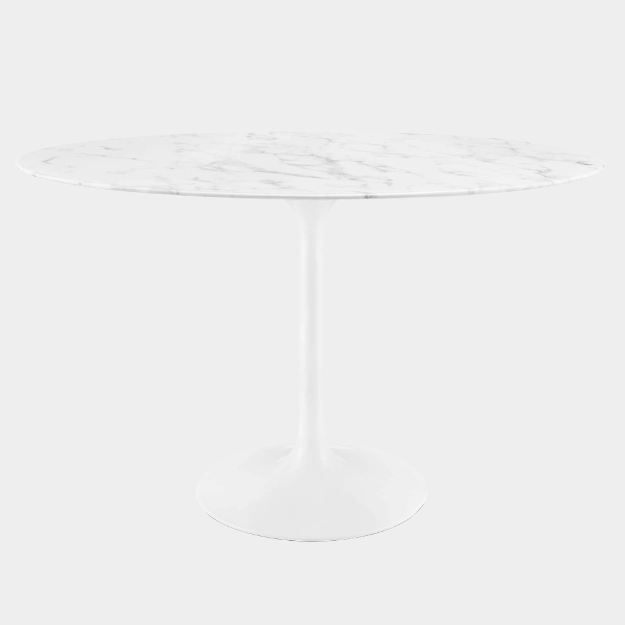 Lippa Oval Artificial Marble Dining Table