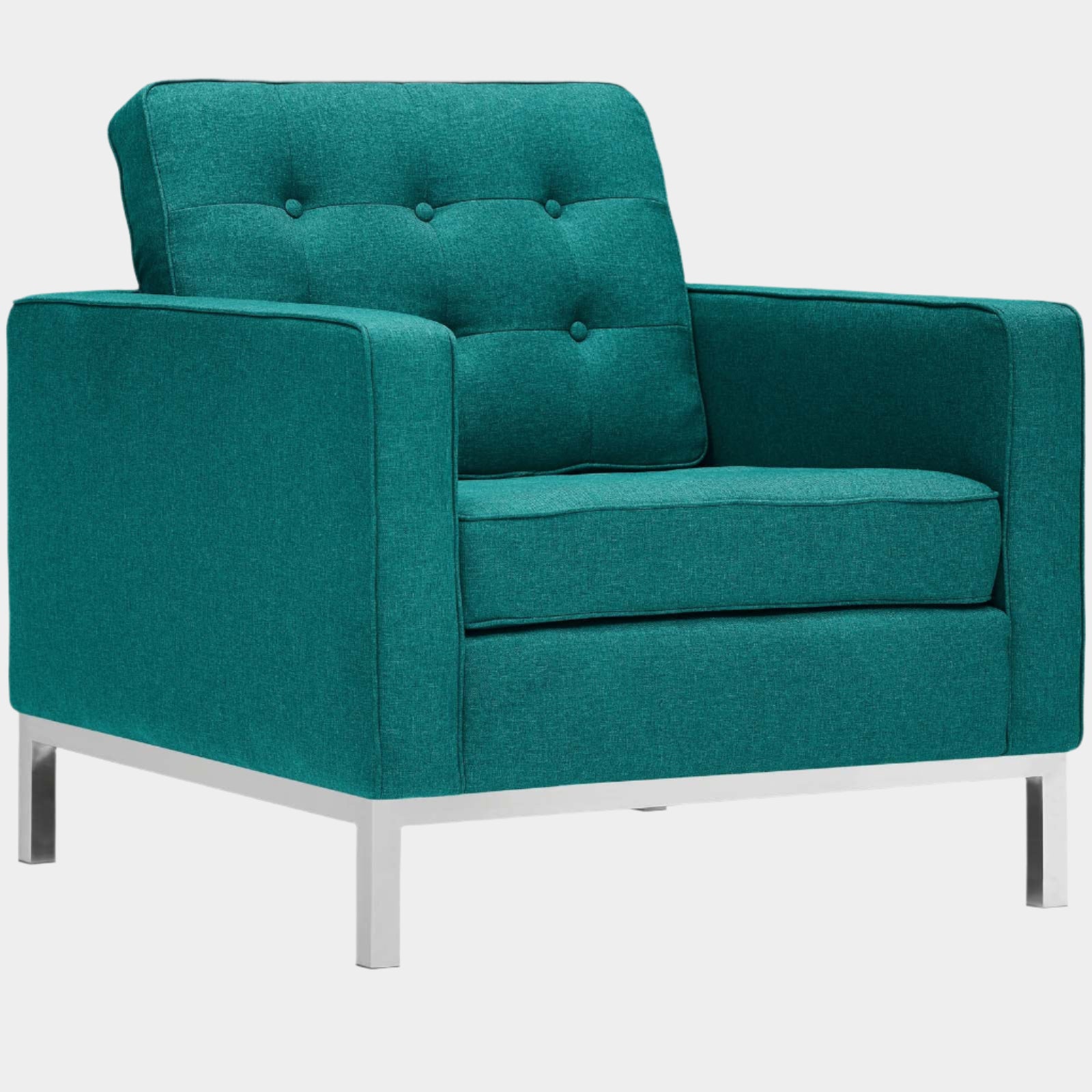 Fauteuil en tissu rembourré Loft 