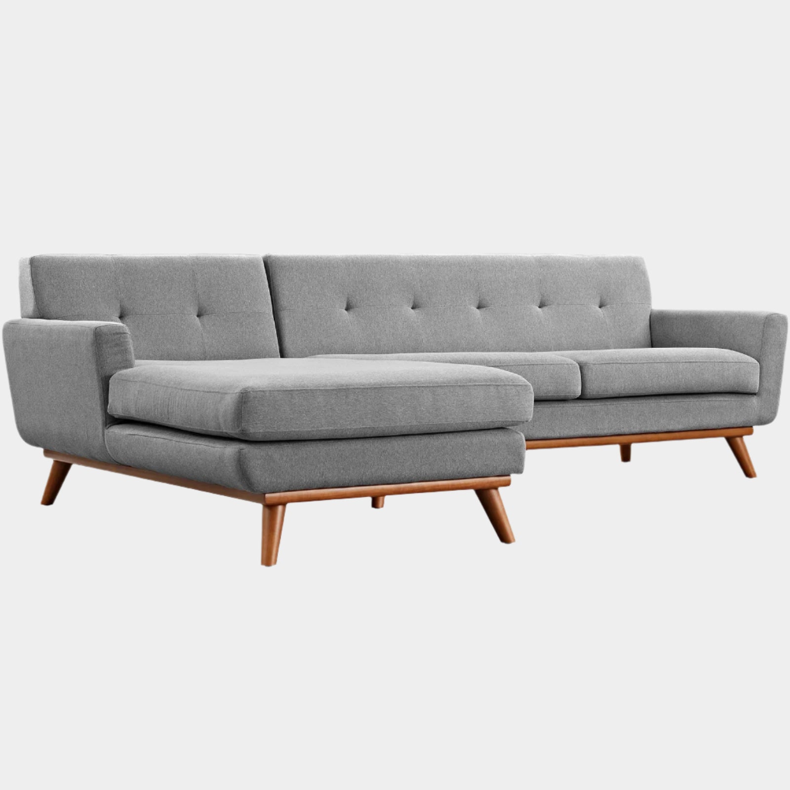 Engage Left-Facing Upholstered Fabric Sectional Sofa