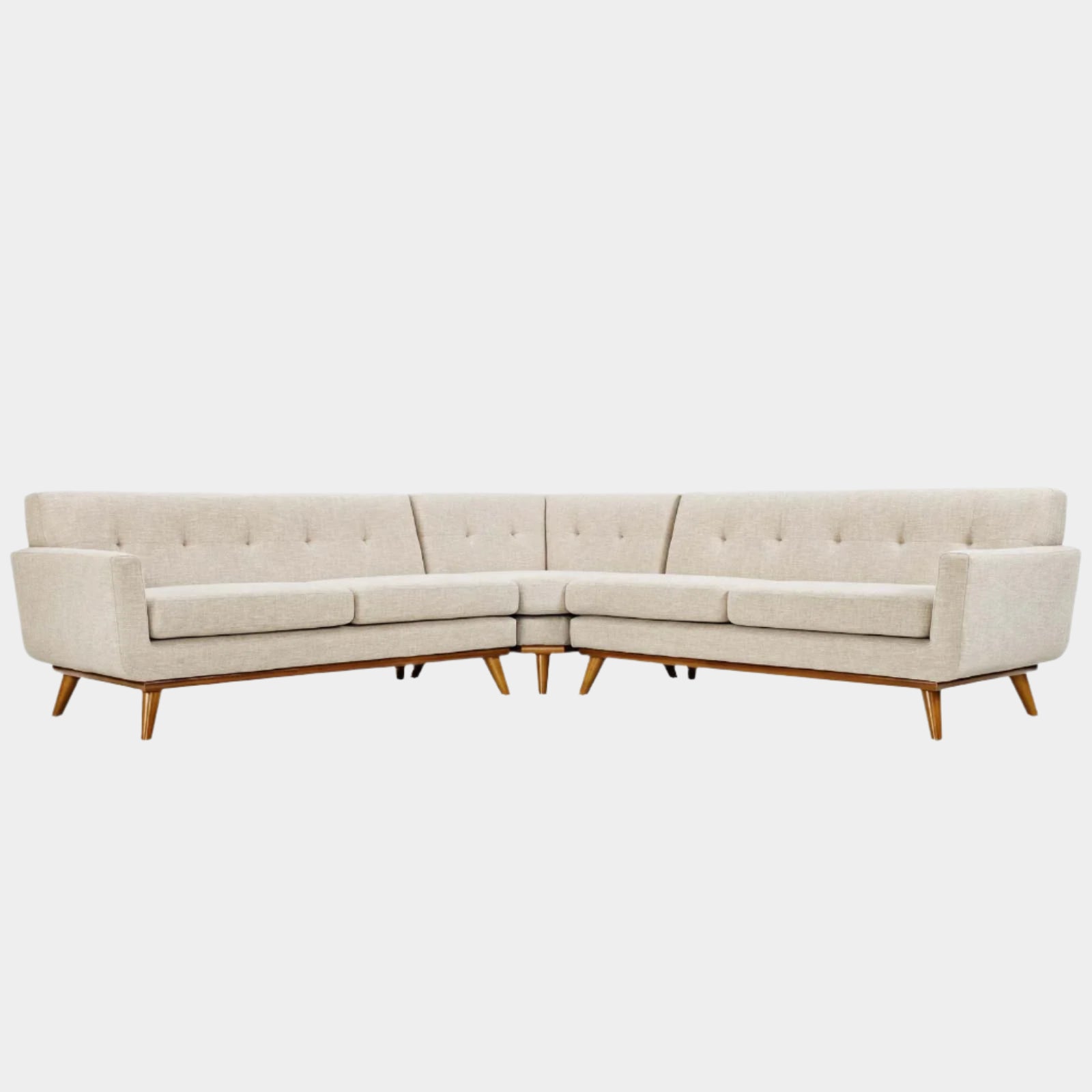 Engage L-Shaped Upholstered Fabric Sectional Sofa