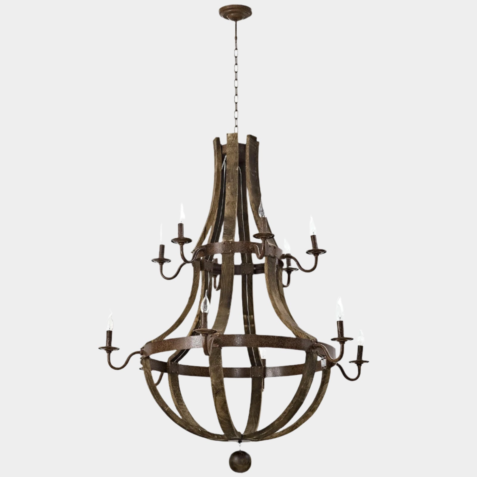 Trebuchet Chandelier in Brown