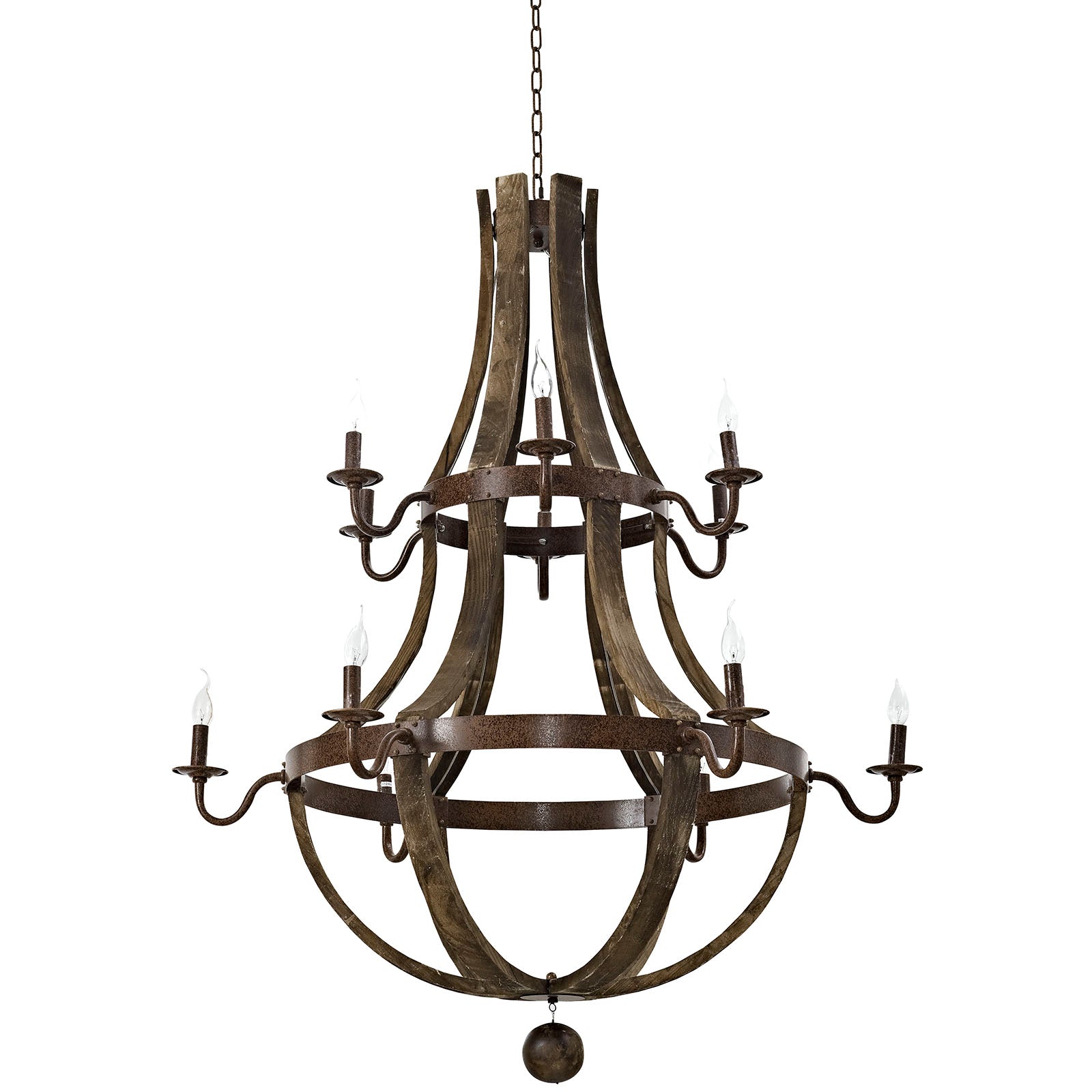 Trebuchet Chandelier in Brown