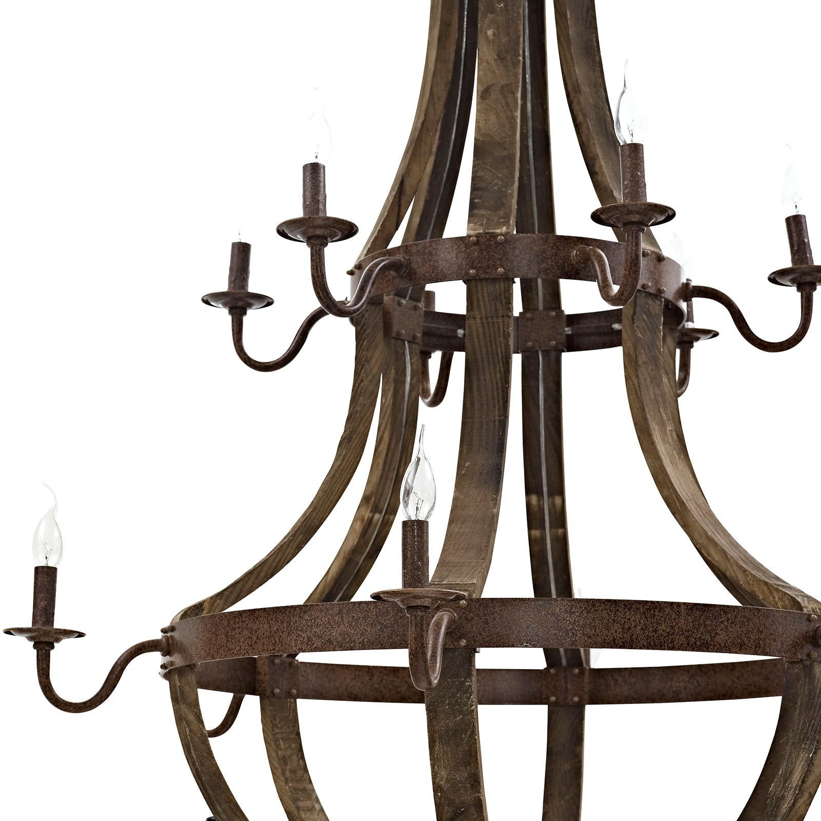 Trebuchet Chandelier in Brown