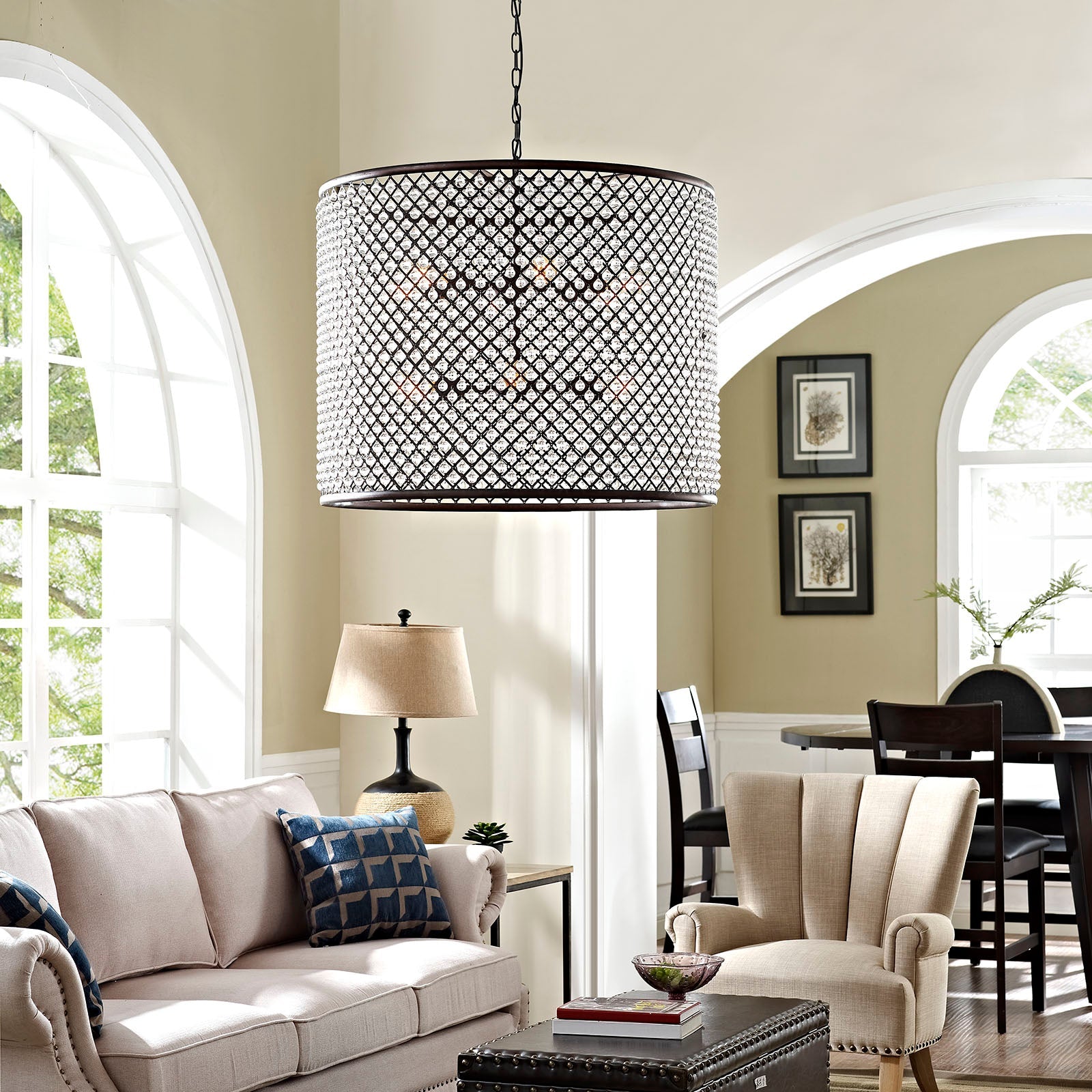 Prosperity Chandelier in Brown