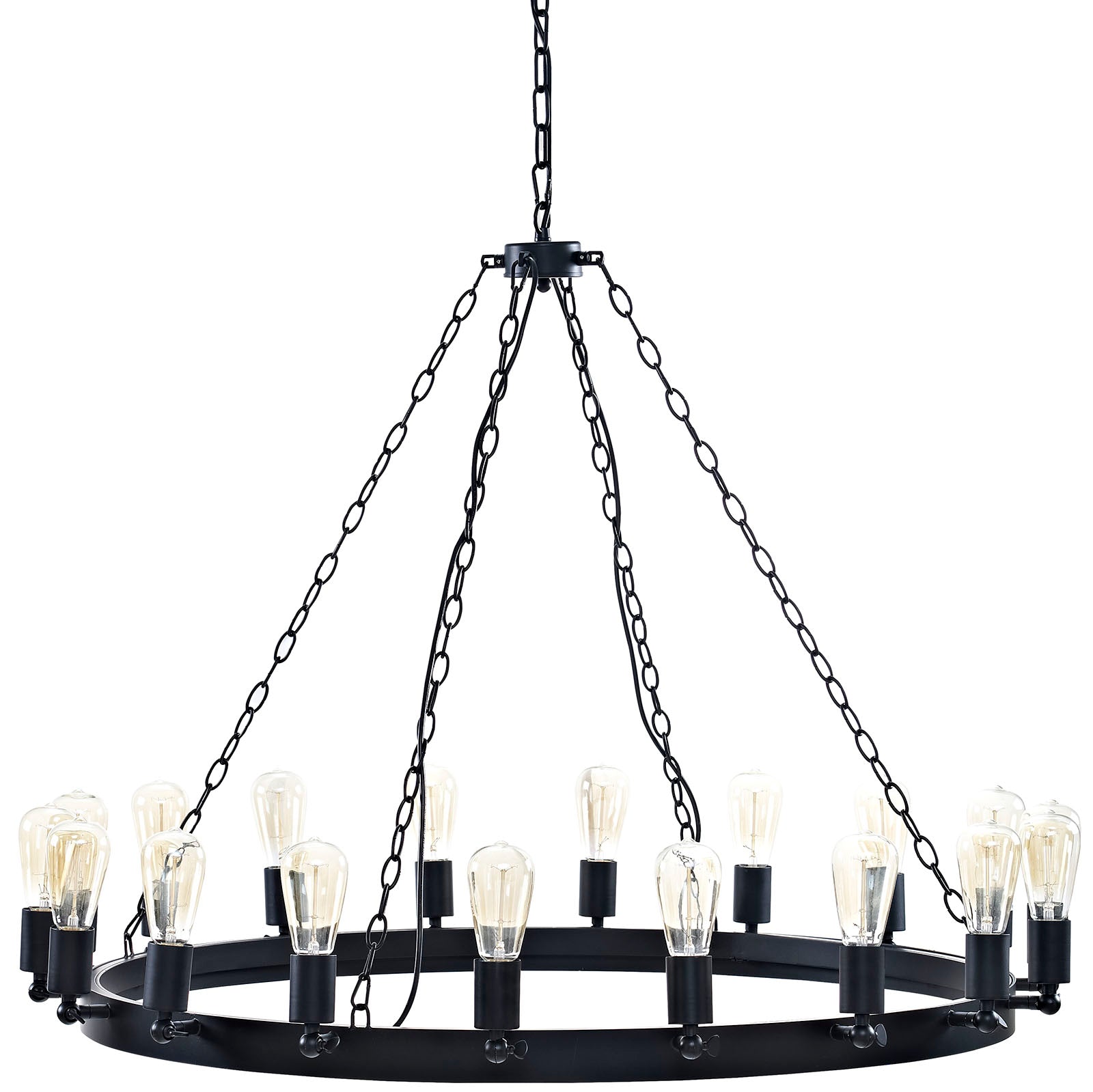 Teleport 43" Chandelier in Brown