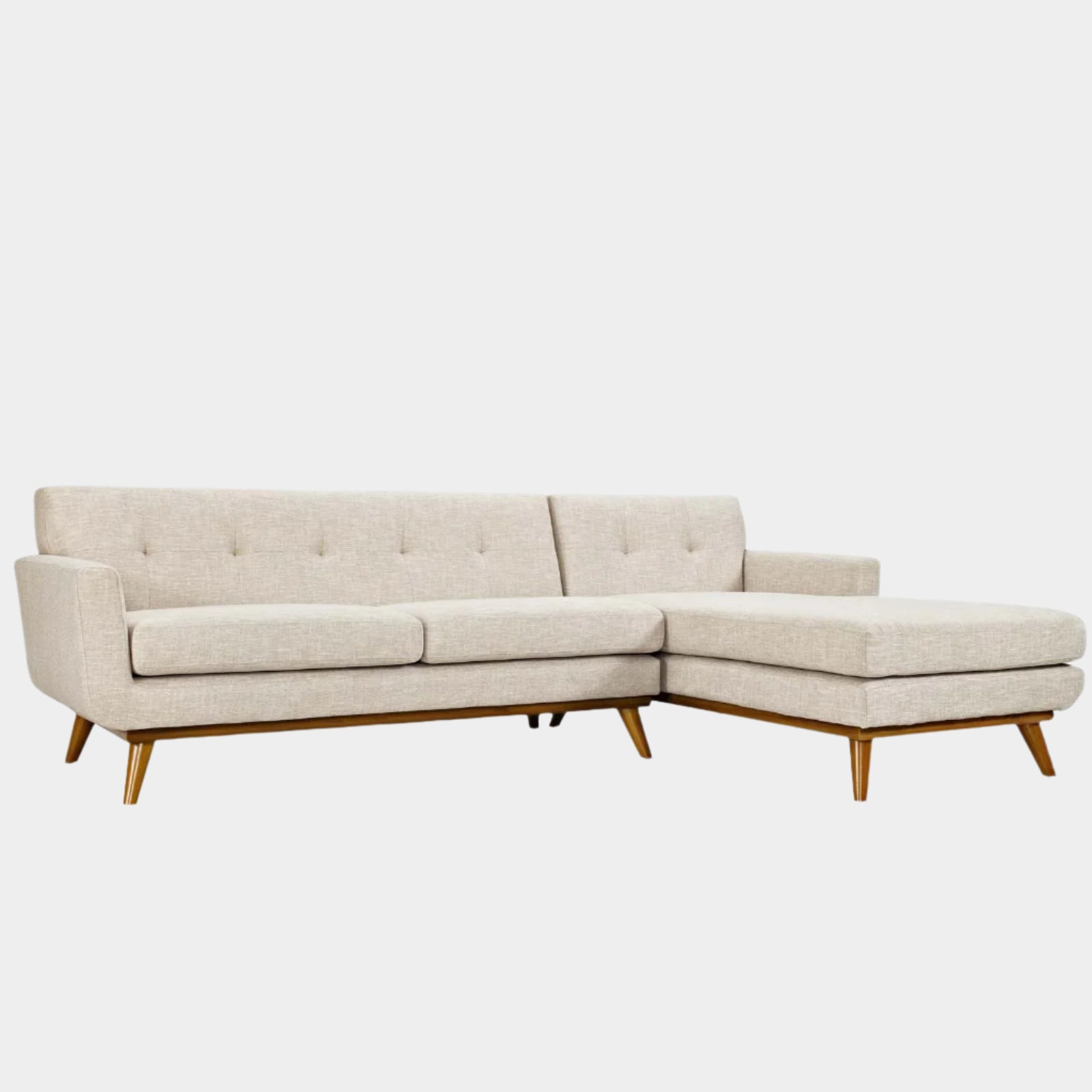 Engage Right-Facing Upholstered Fabric Sectional Sofa