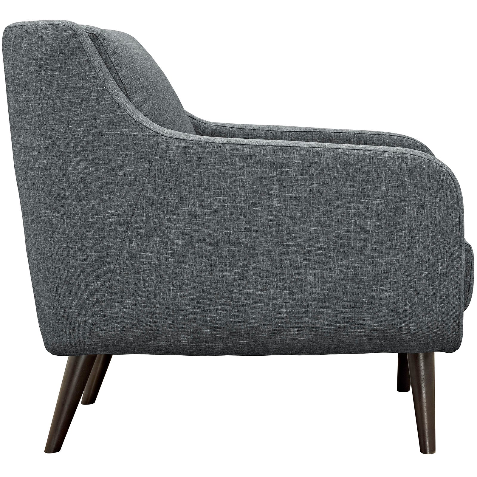 Fauteuil en tissu rembourré Verve 