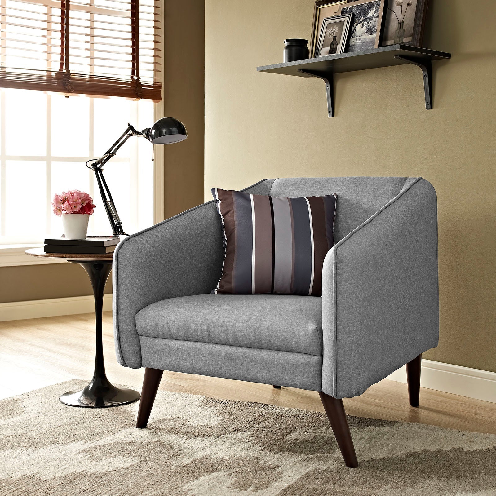 Slide Upholstered Fabric Armchair