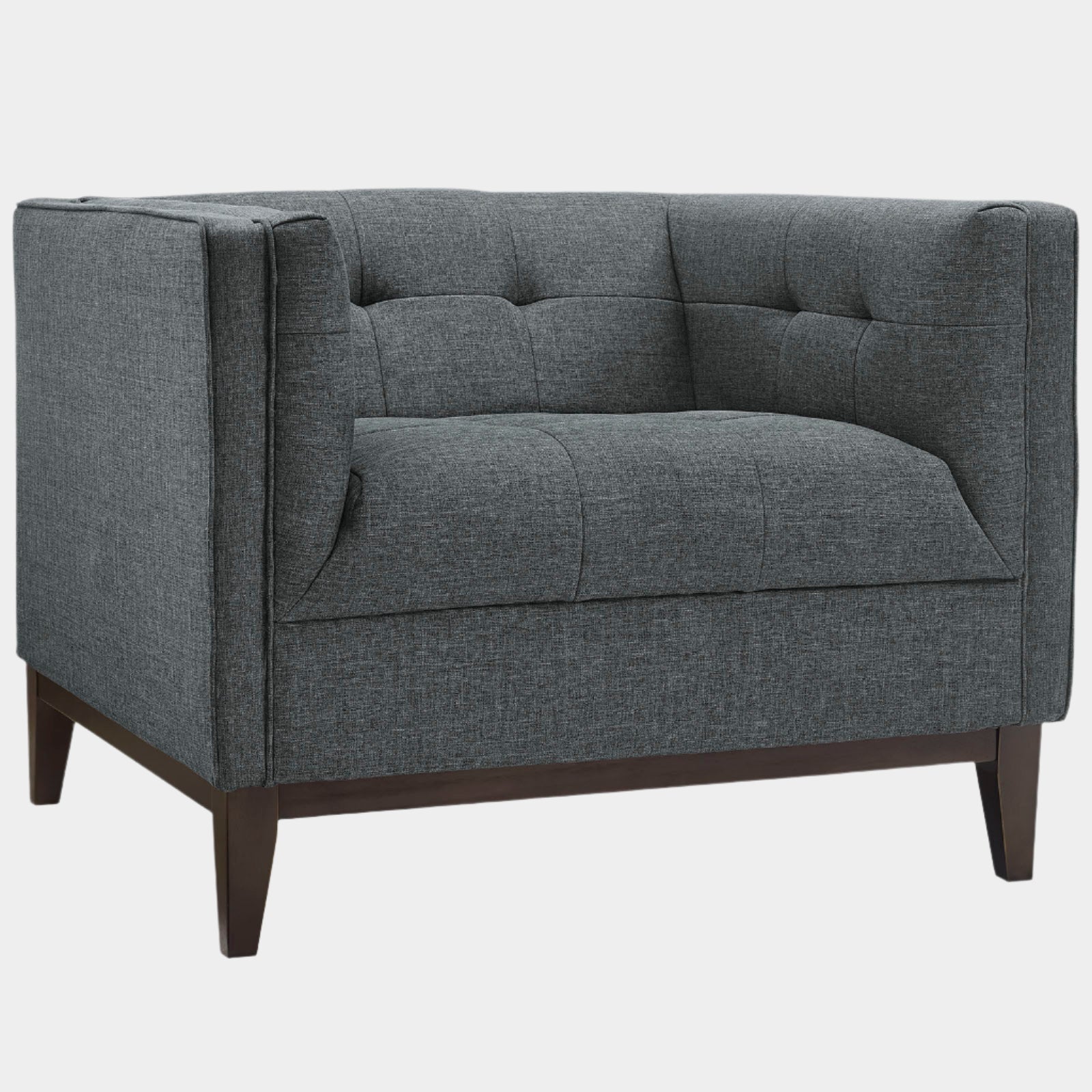 Fauteuil en tissu rembourré Serve