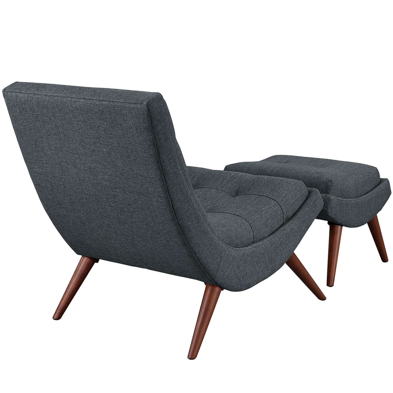Chaise pivotante en tissu velours et bois Astral Performance