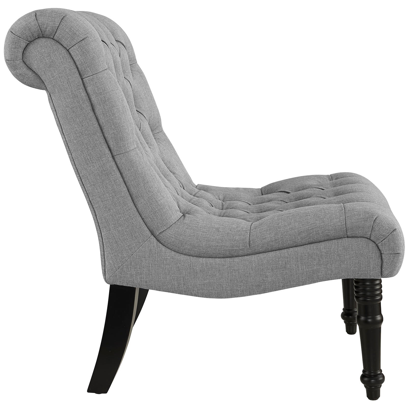 Fauteuil de salon en velours Ponder Performance 