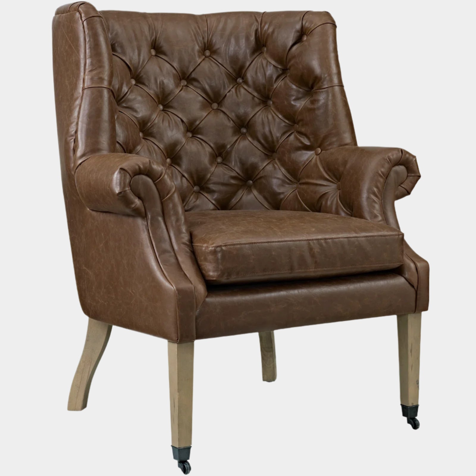 Chart Upholstered Vinyl Lounge Chair