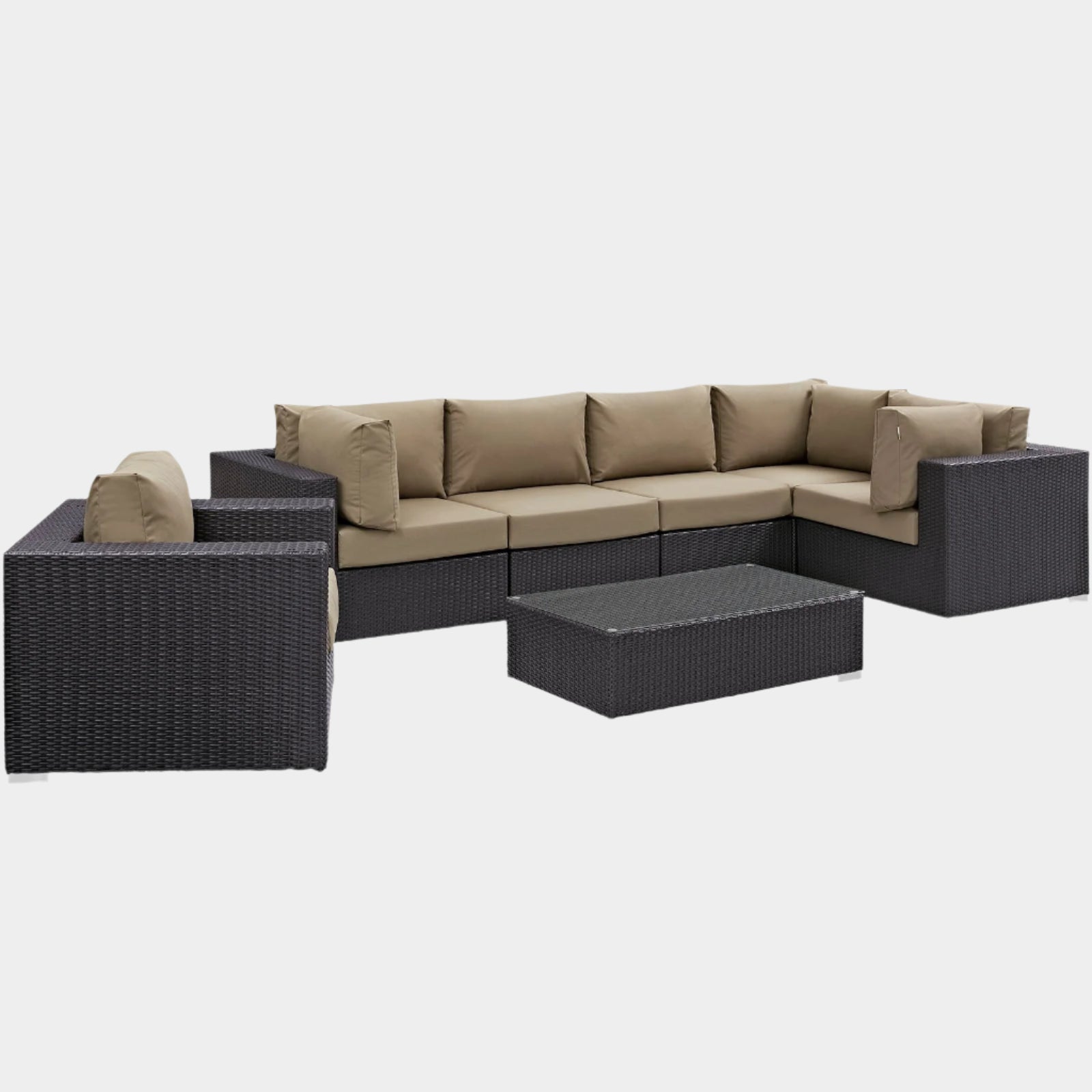 Convene 7 Piece Outdoor Patio Sectional Set