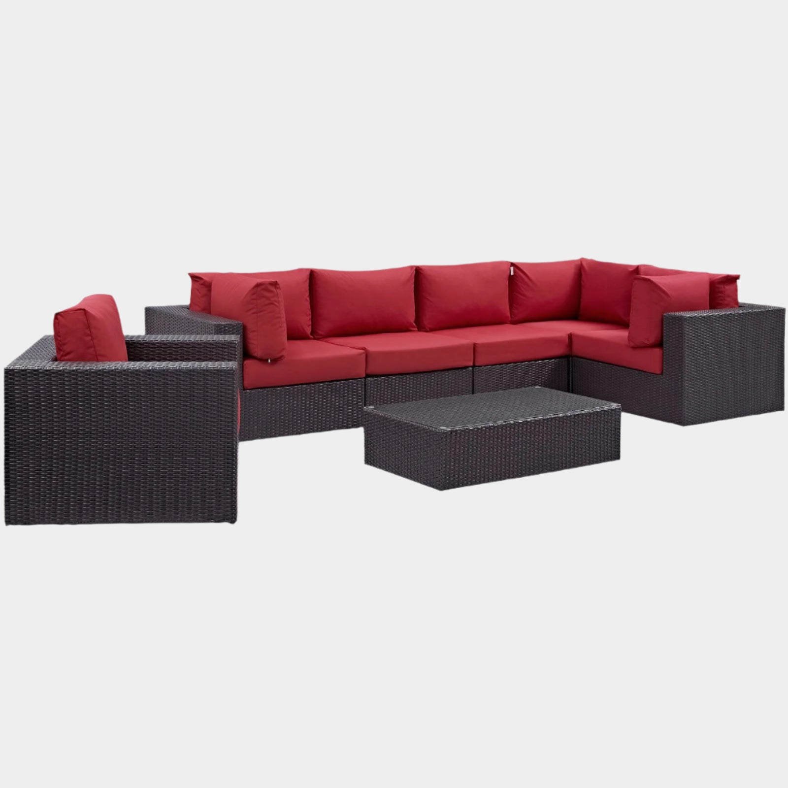 Convene 7 Piece Outdoor Patio Sectional Set