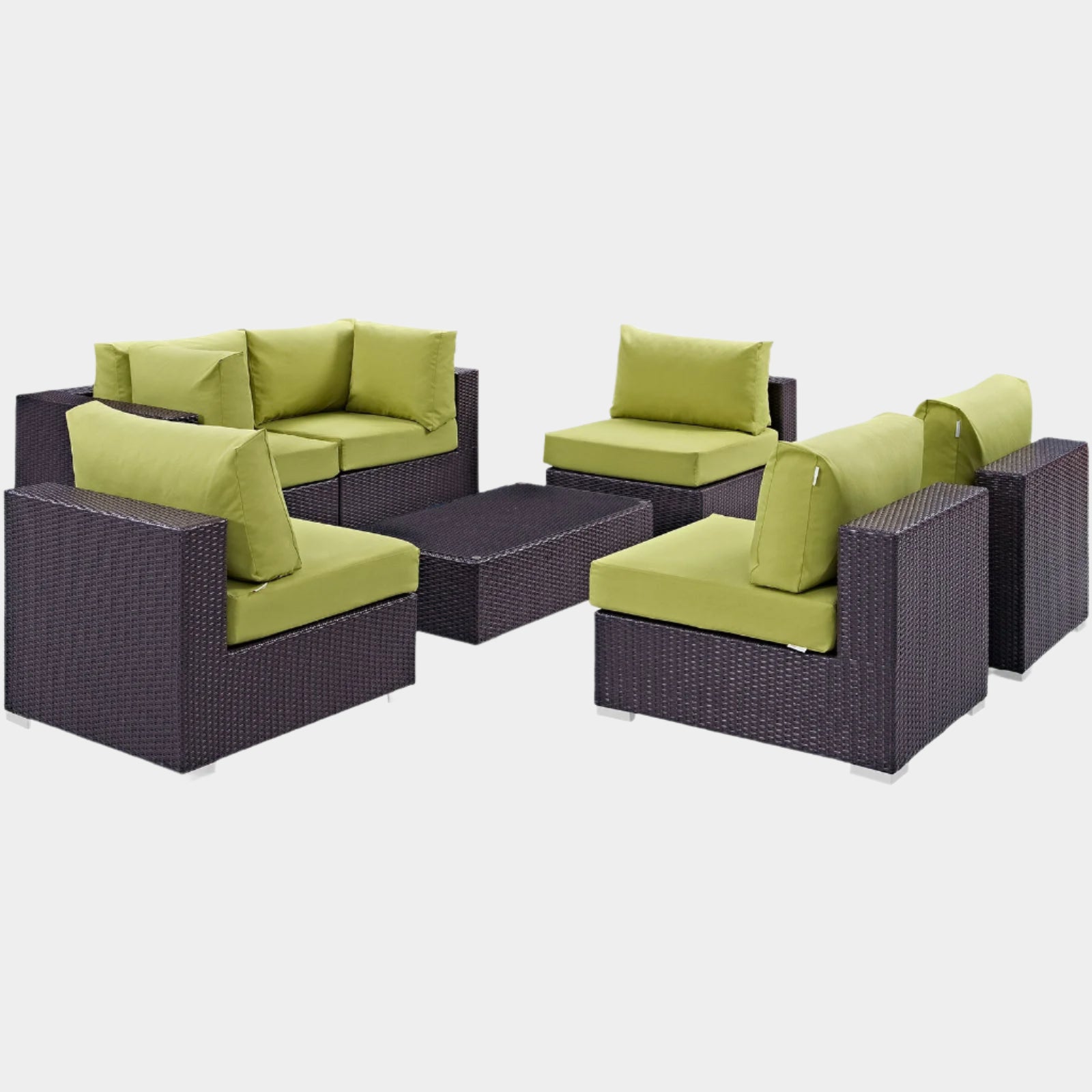 Convene 7 Piece Outdoor Patio Sectional Set