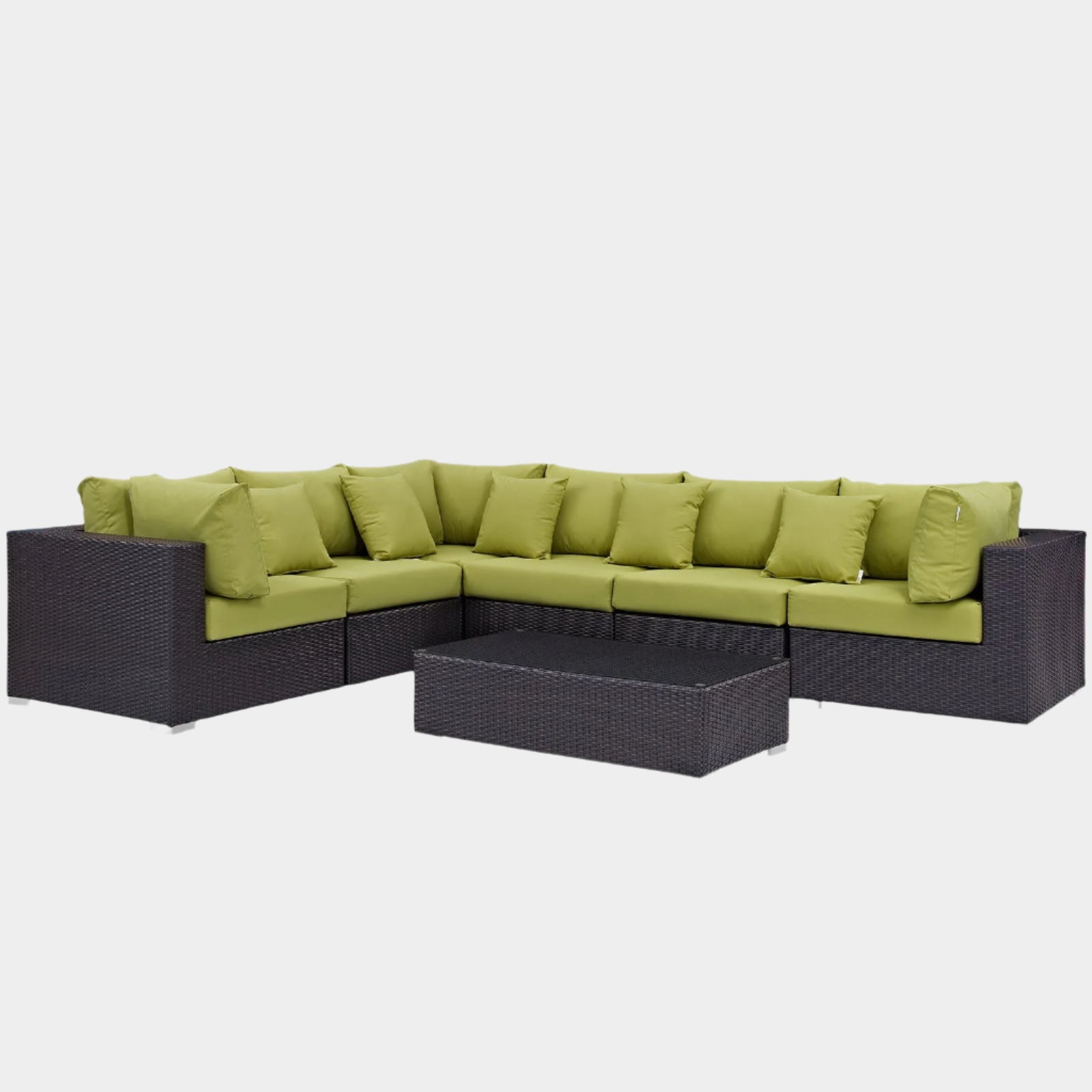 Convene 7 Piece Outdoor Patio Sectional Set