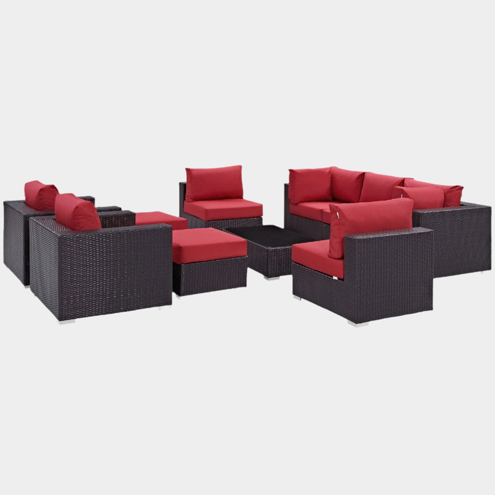 Convene 5 Piece Outdoor Patio Sectional Set