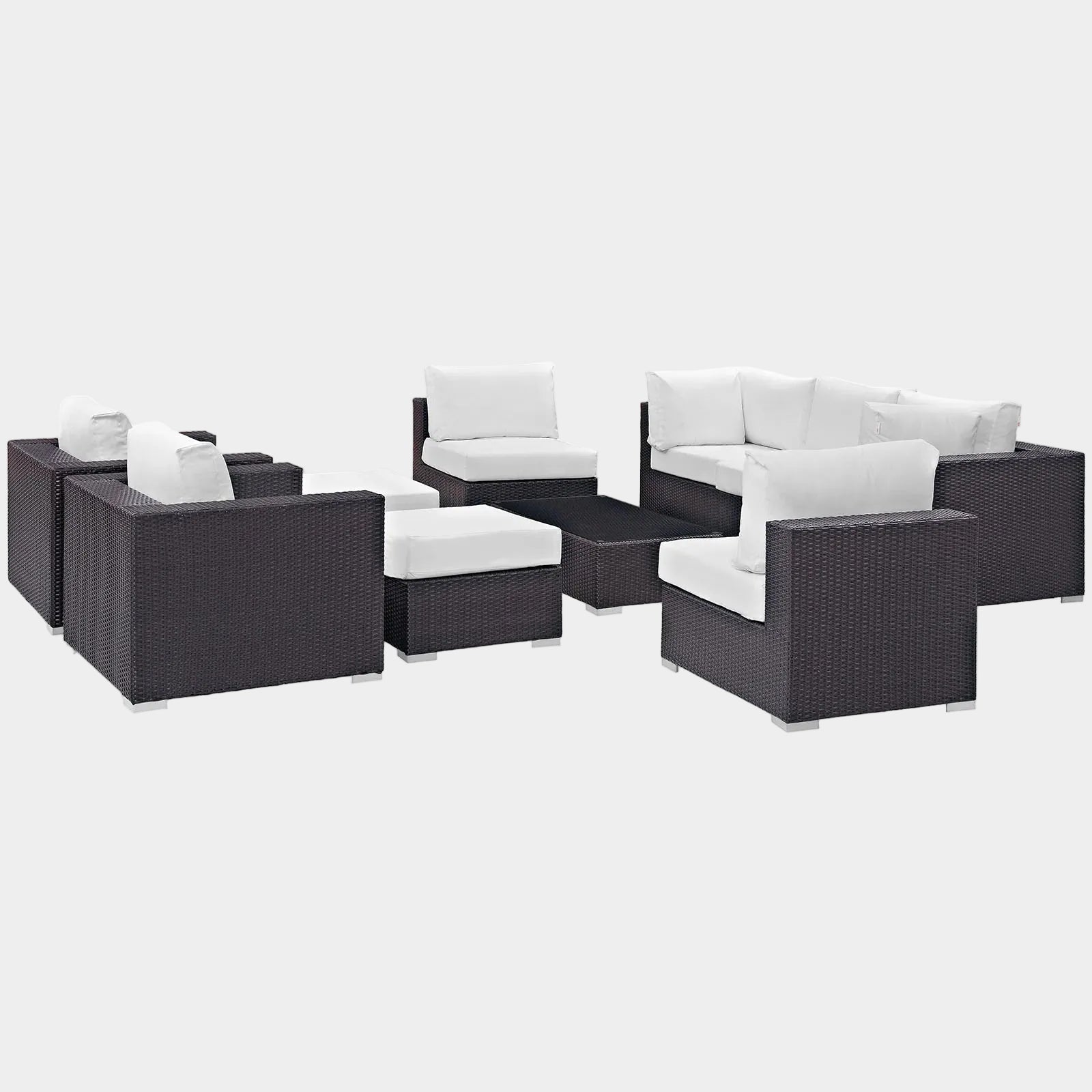 Convene 10 Piece Outdoor Patio Sectional Set