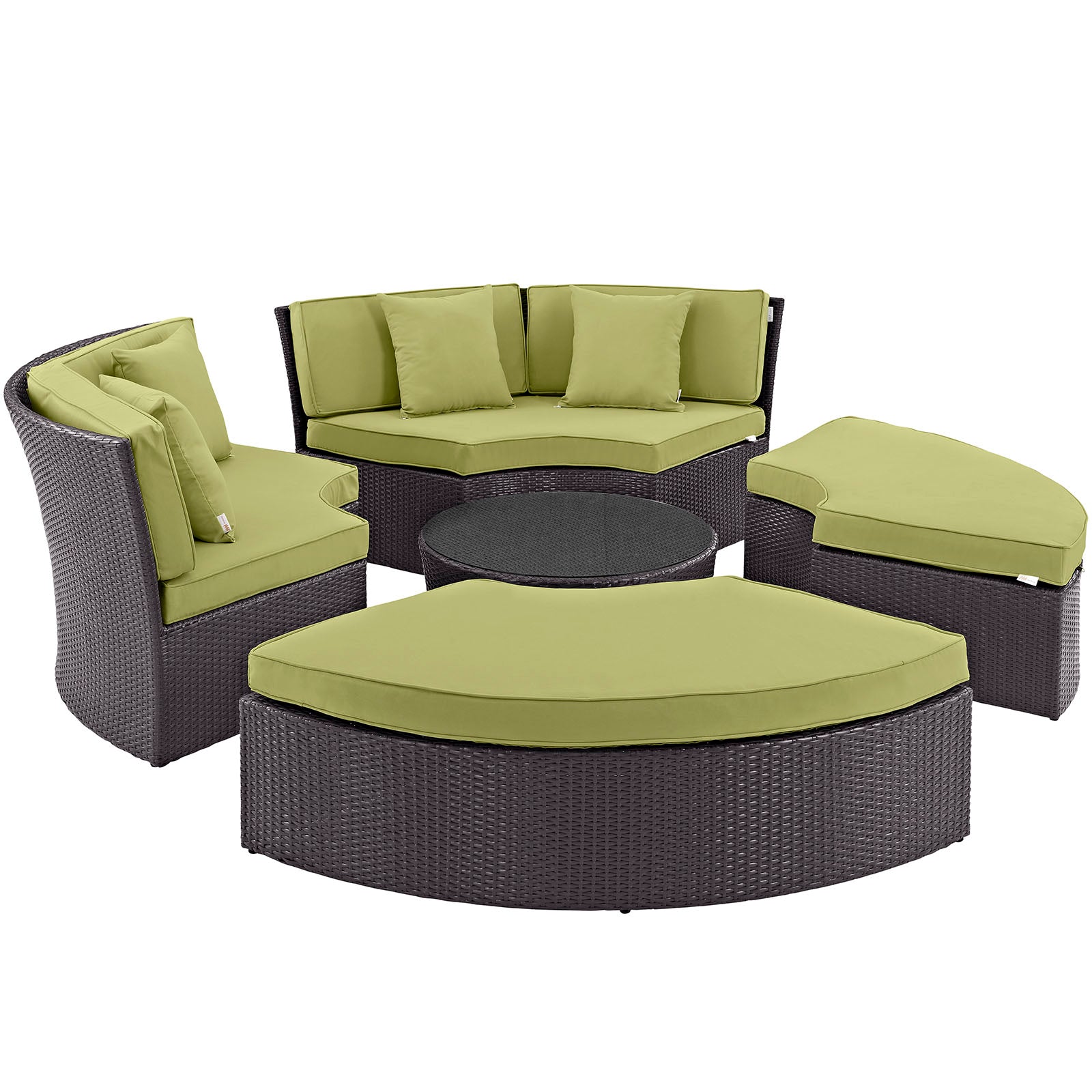 Convene Circular Outdoor Patio Daybed Set