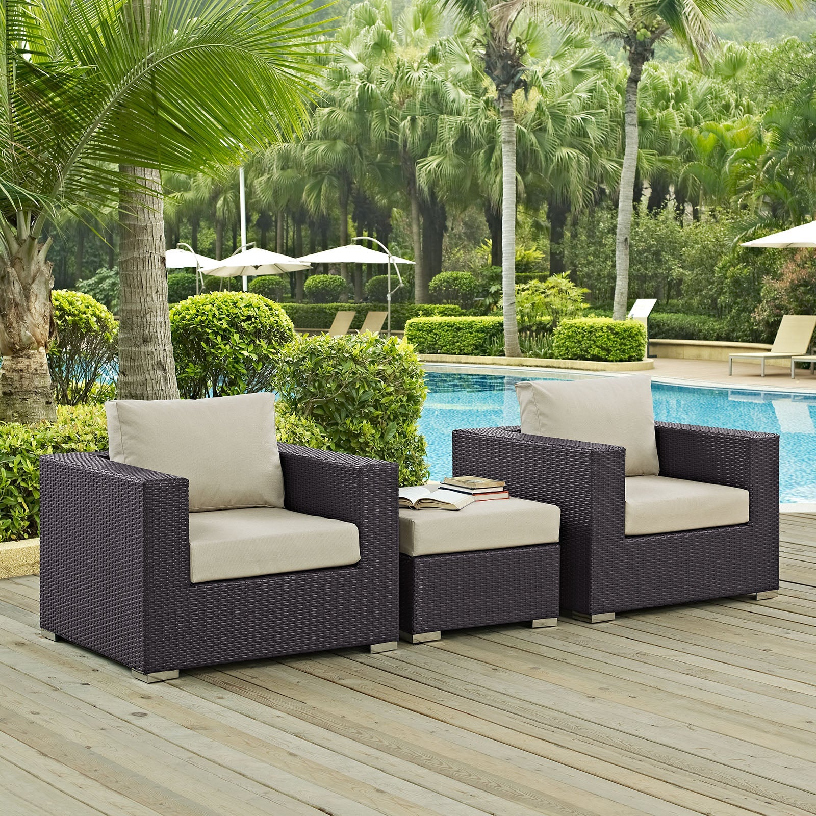 Convene 3 Piece Outdoor Patio Sofa Set