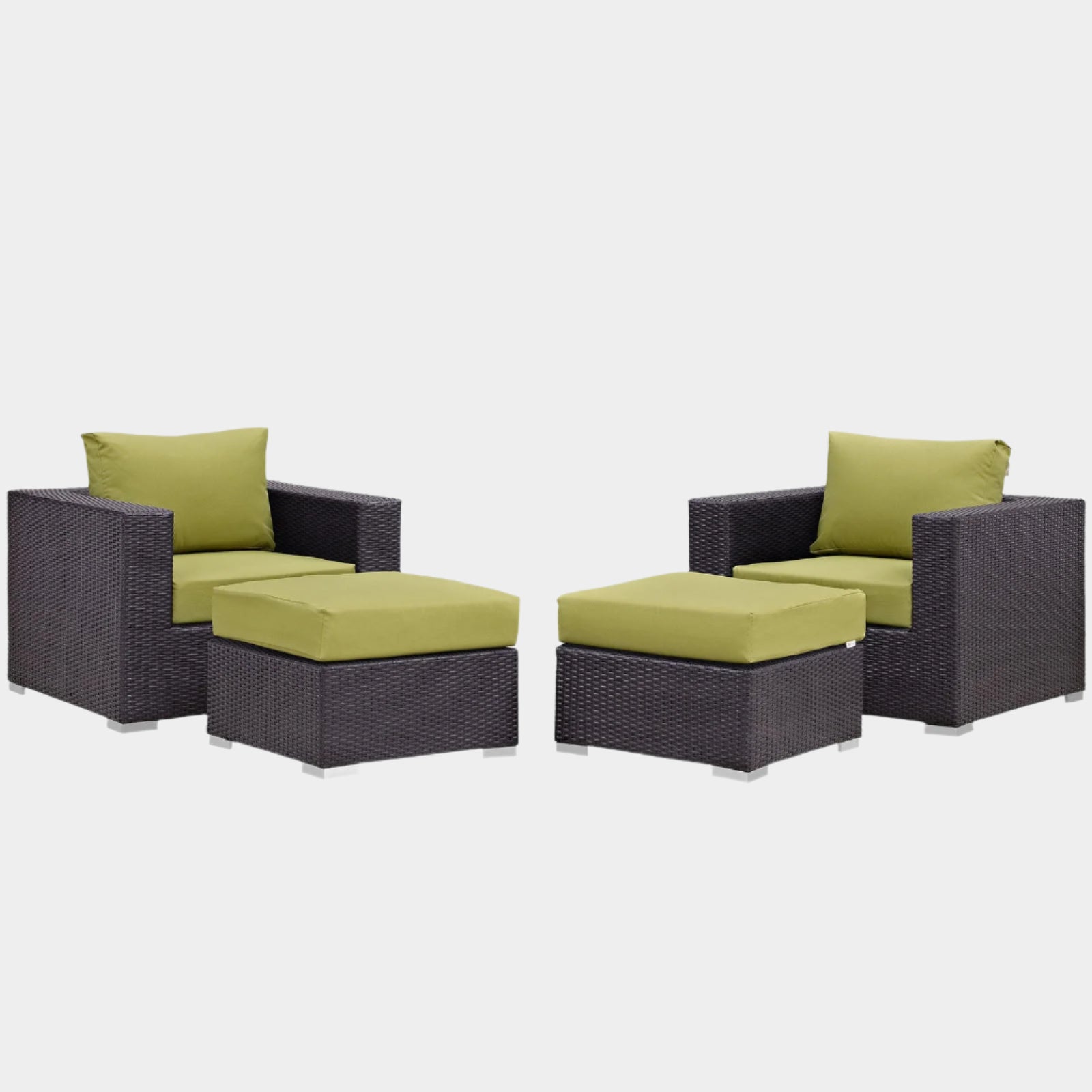 Convene 4 Piece Outdoor Patio Sectional Set