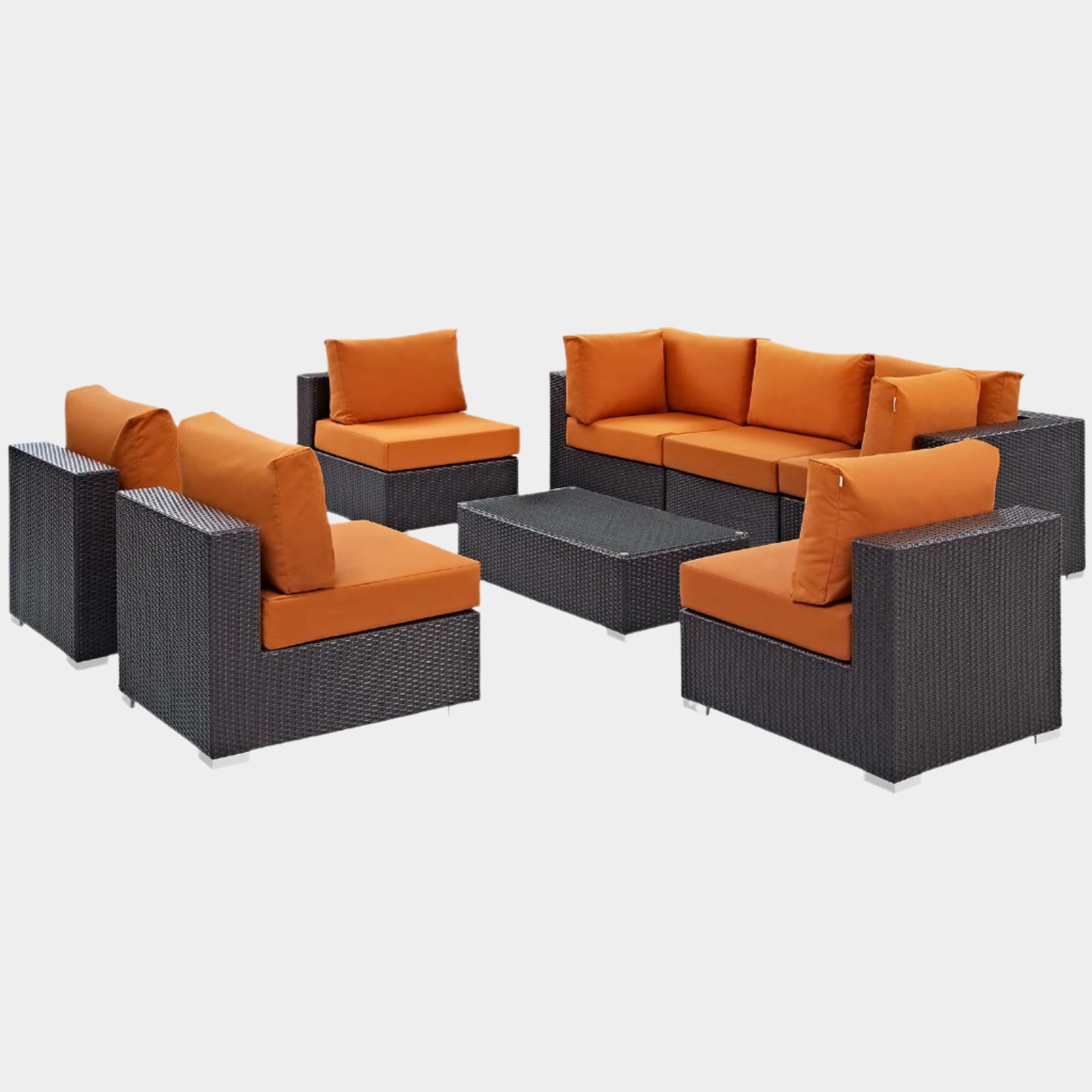 Convene 8 Piece Outdoor Patio Sectional Set