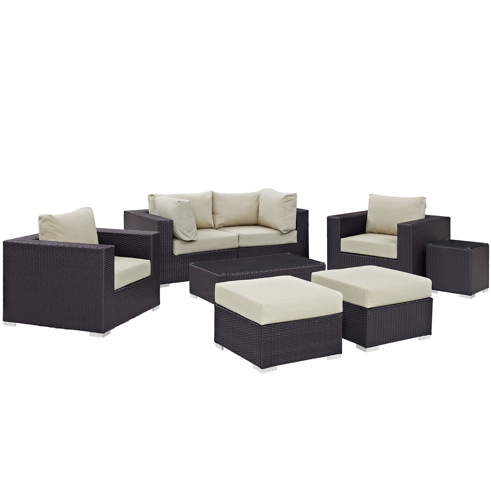 Convene 8 Piece Outdoor Patio Sectional Set