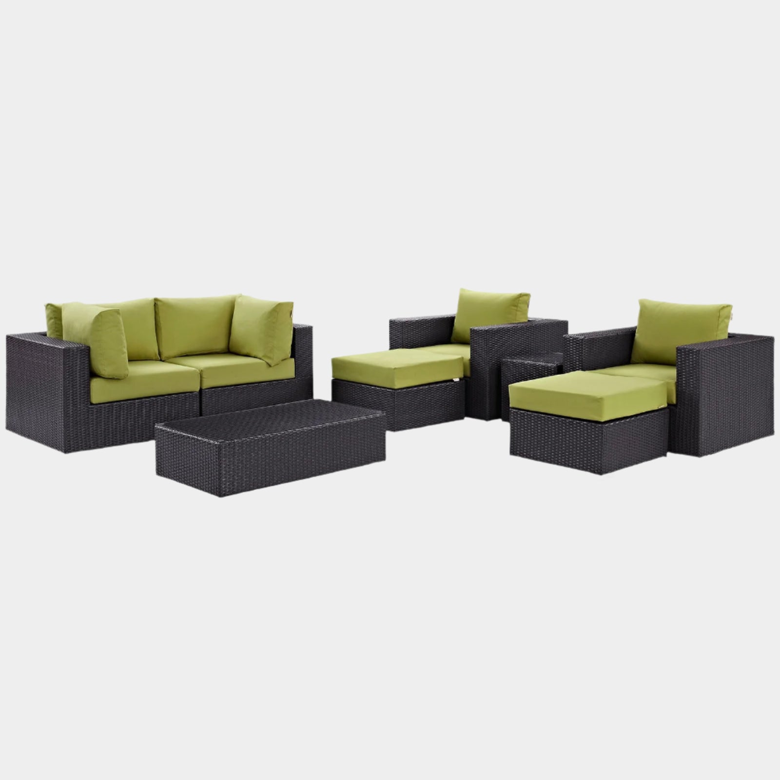 Convene 8 Piece Outdoor Patio Sectional Set