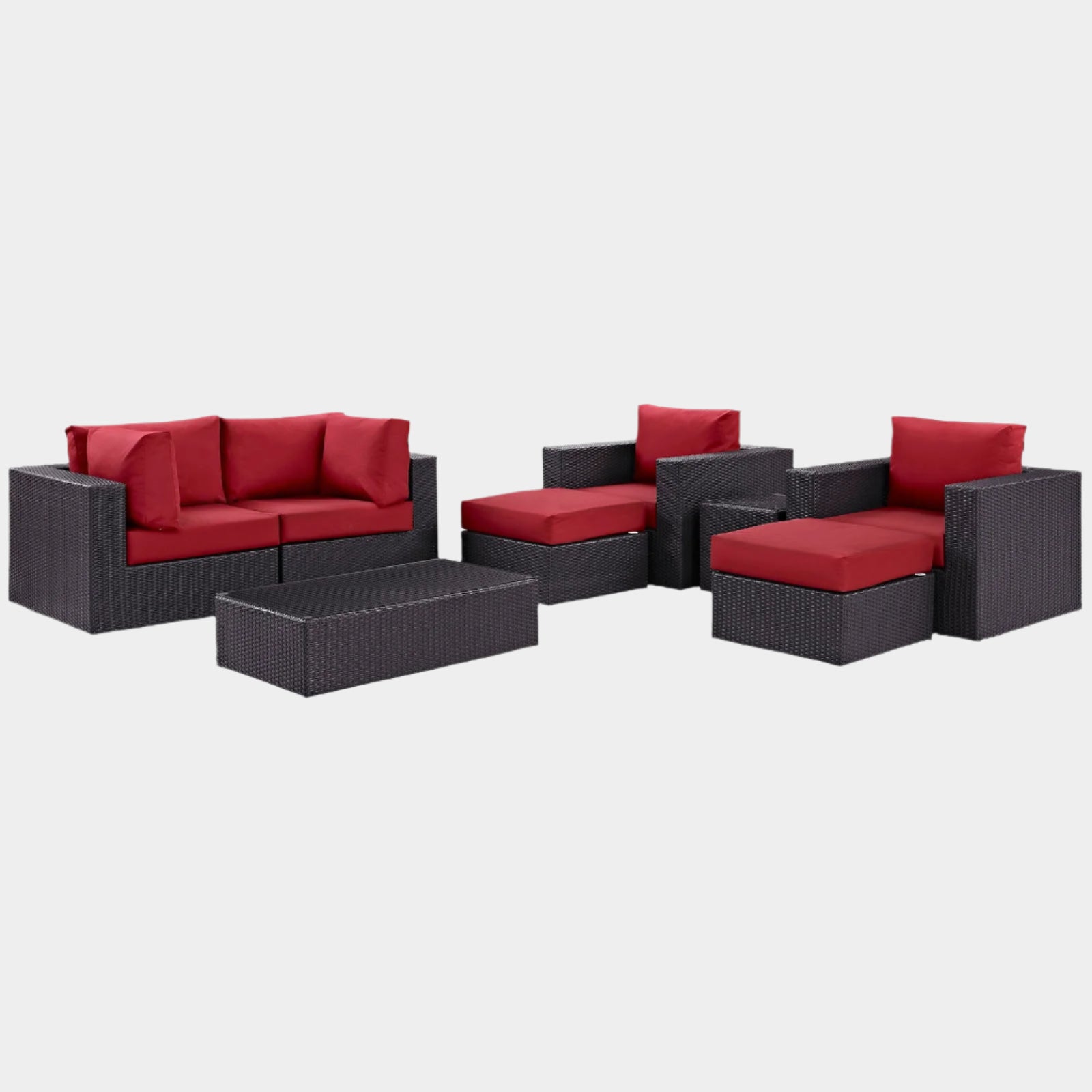 Convene 8 Piece Outdoor Patio Sectional Set