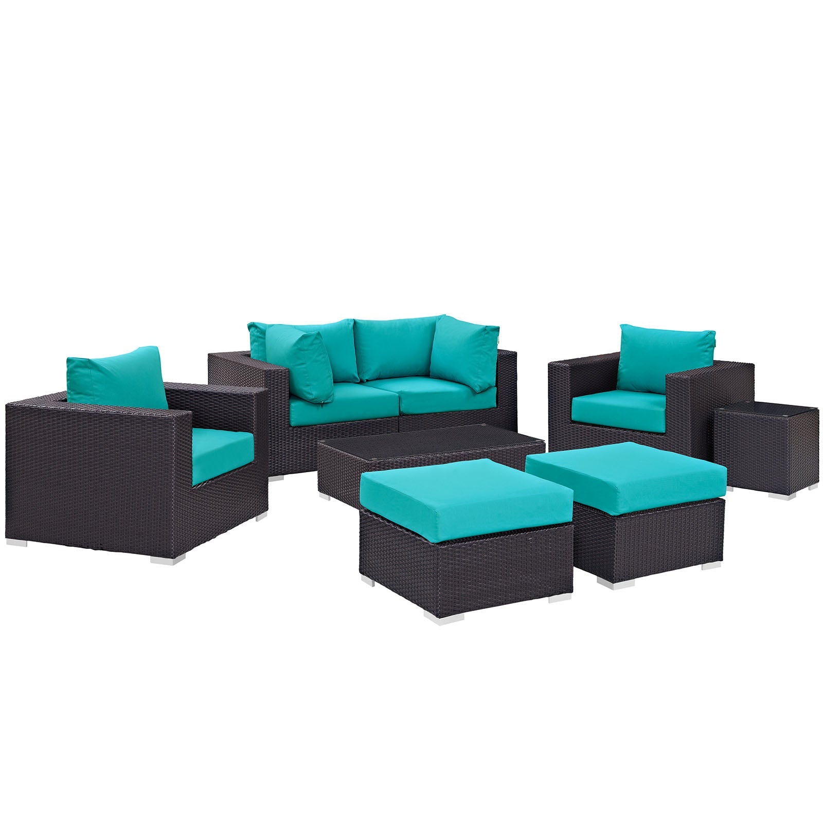 Convene 8 Piece Outdoor Patio Sectional Set