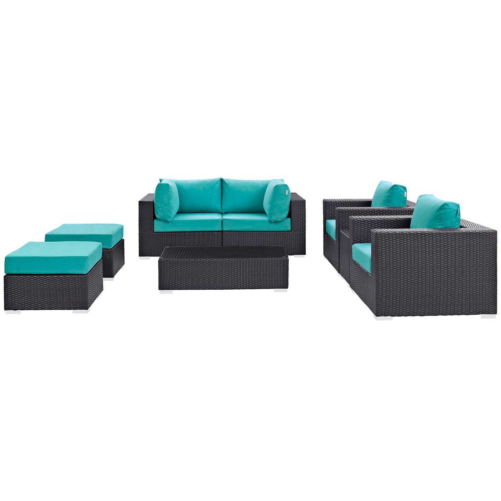 Convene 8 Piece Outdoor Patio Sectional Set