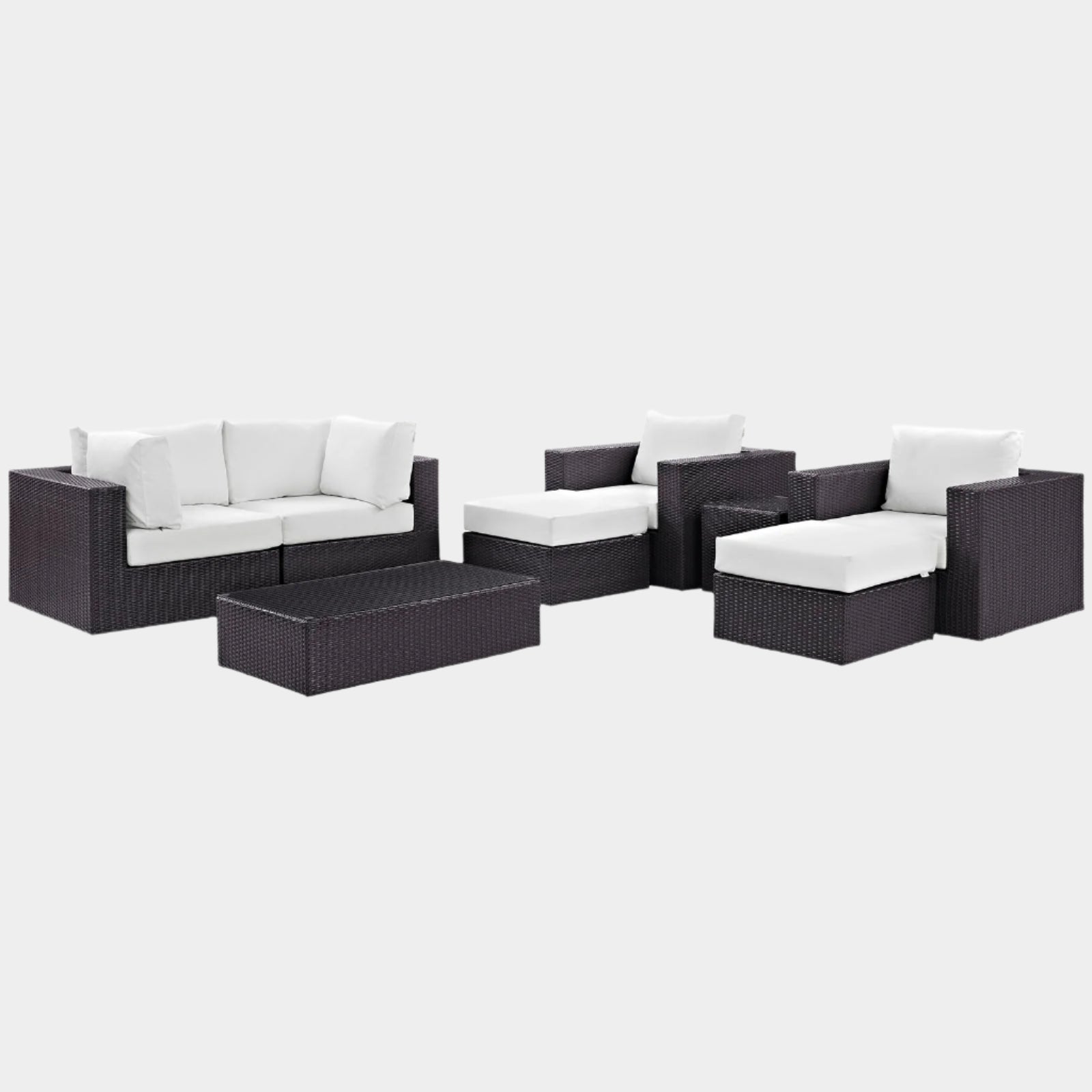 Convene 8 Piece Outdoor Patio Sectional Set