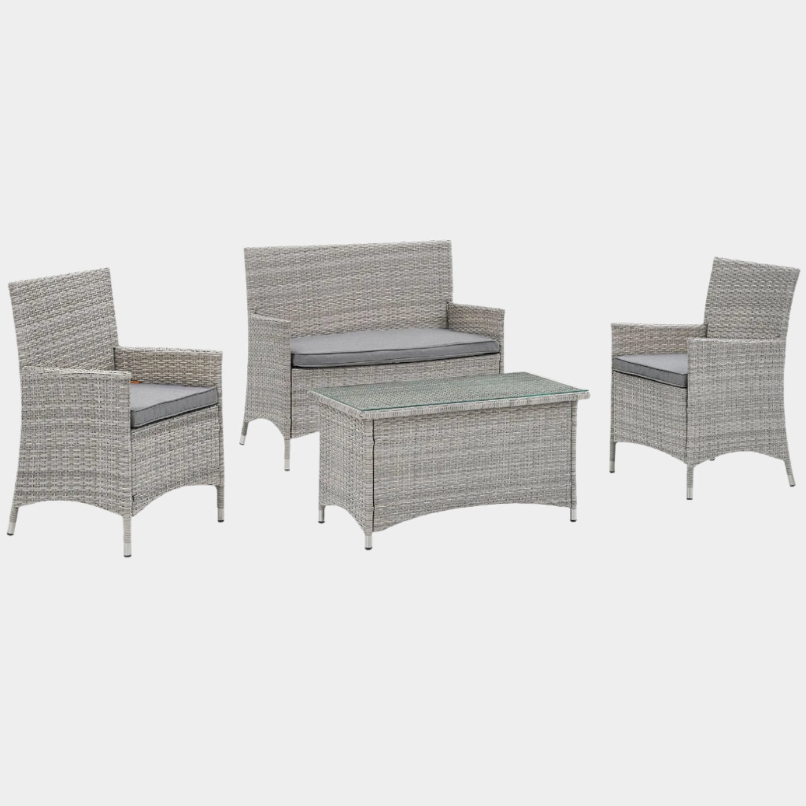 Bridge 4 Piece Outdoor Patio Patio Conversation Set