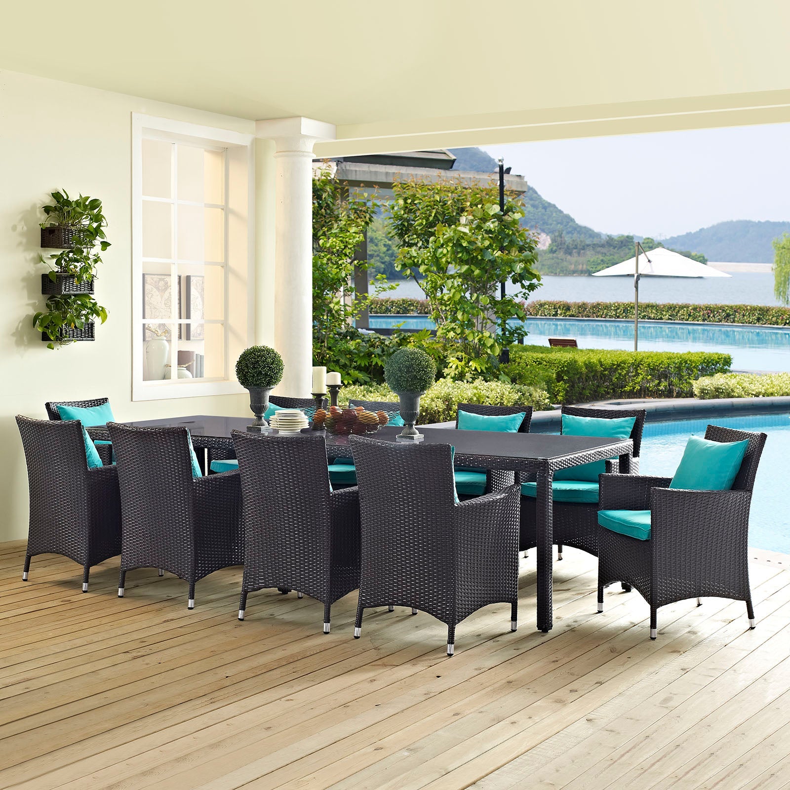 Convene 11 Piece Outdoor Patio Dining Set