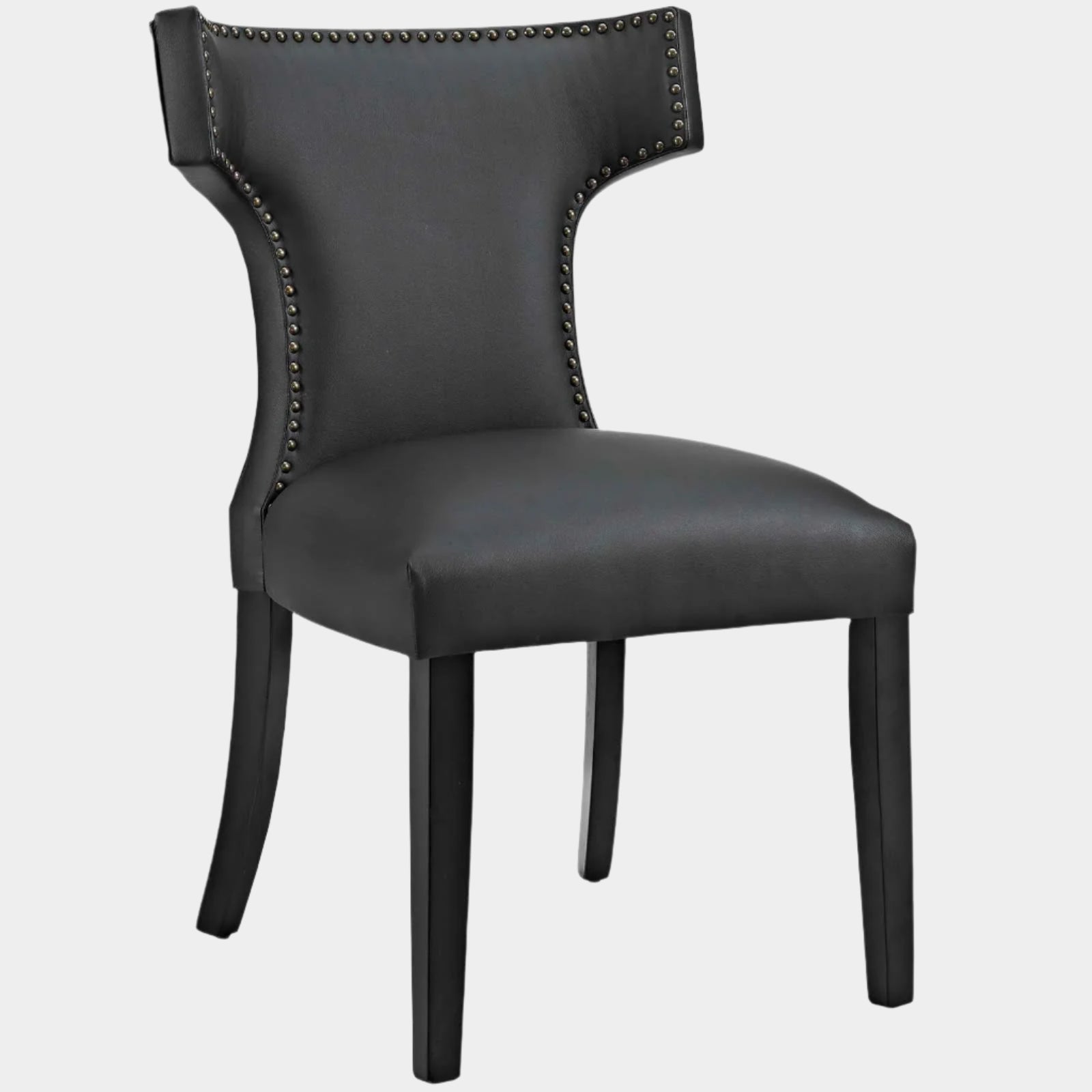 Curve Vegan Leather Dining Chair