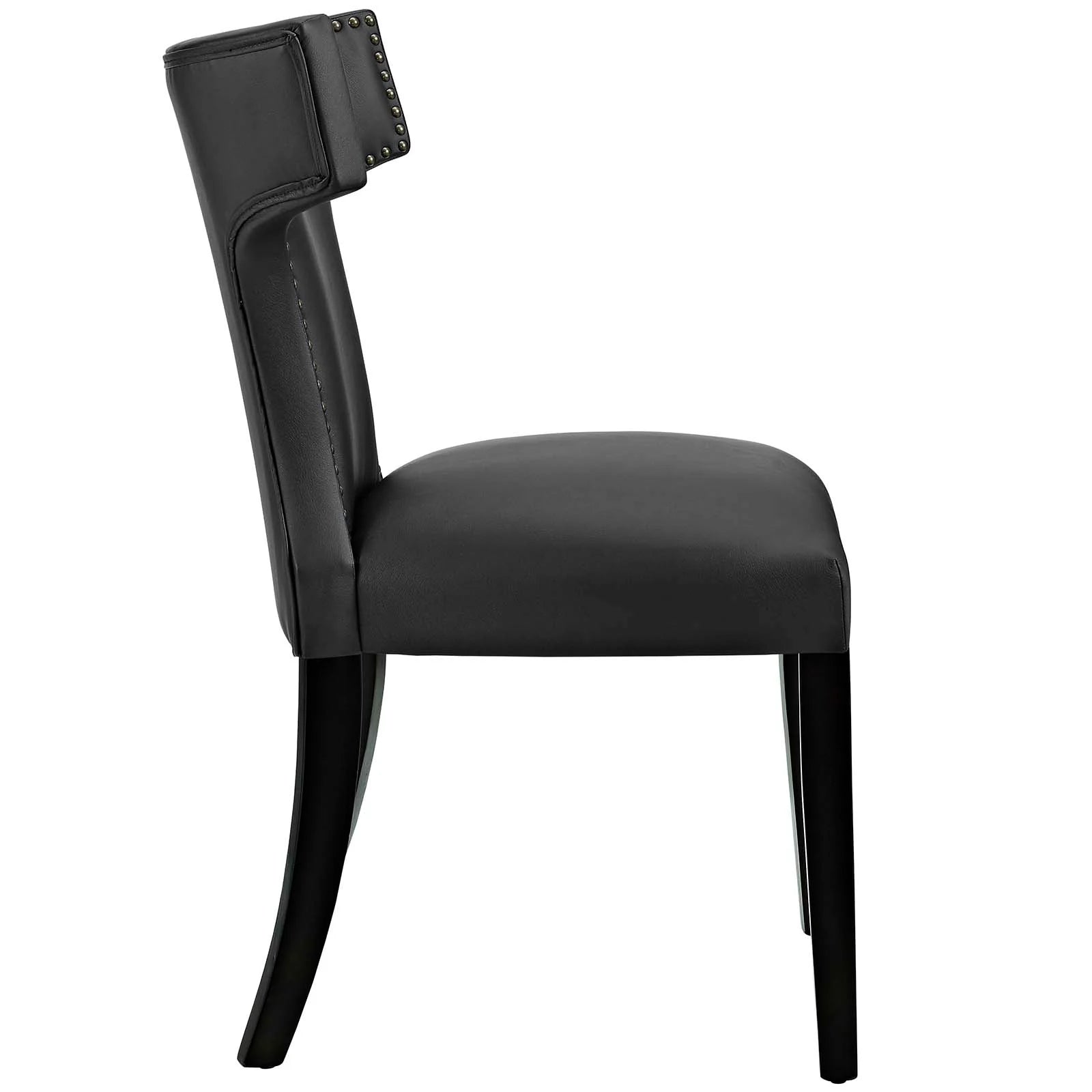 Curve Vegan Leather Dining Chair