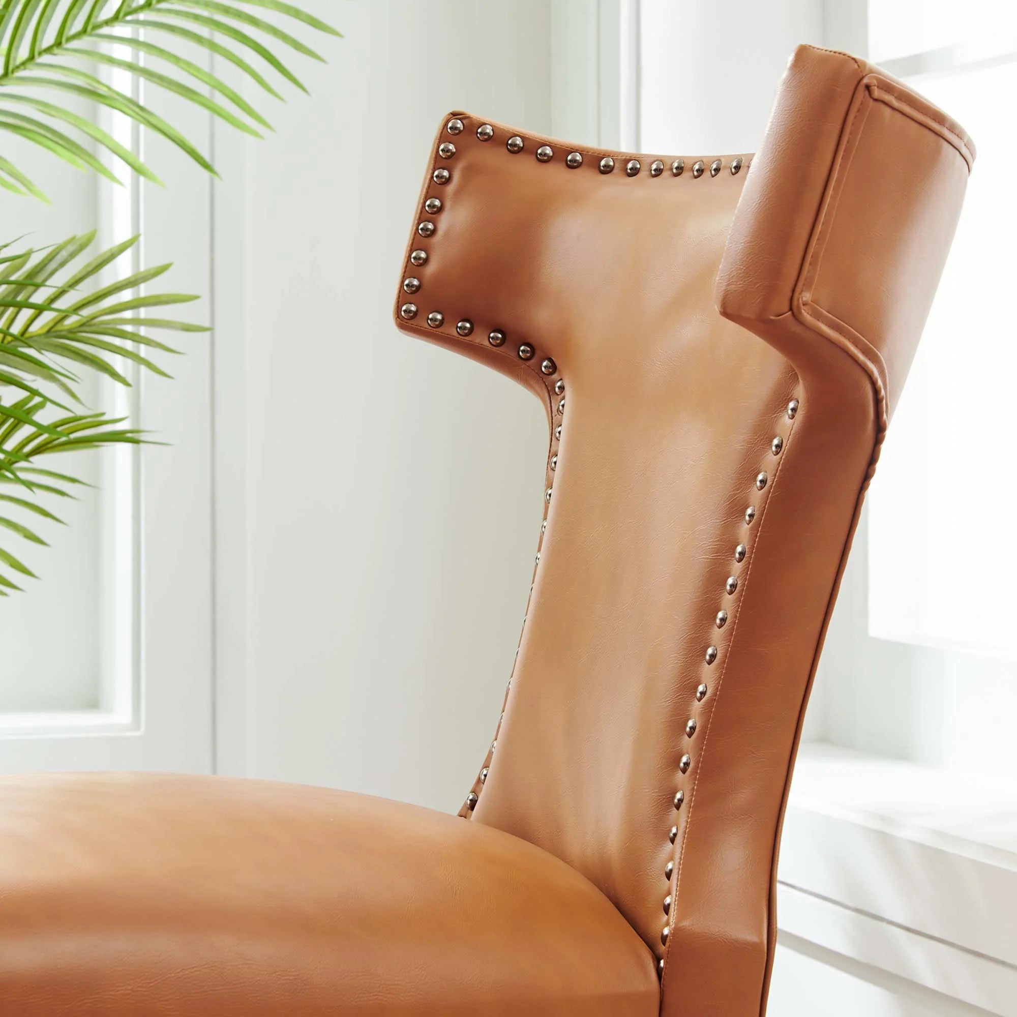 Curve Vegan Leather Dining Chair