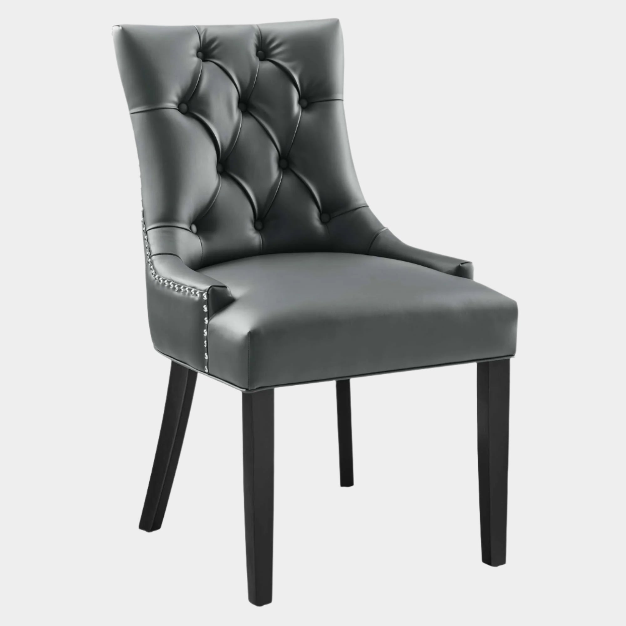 Regent Tufted Vegan Leather Dining Chair