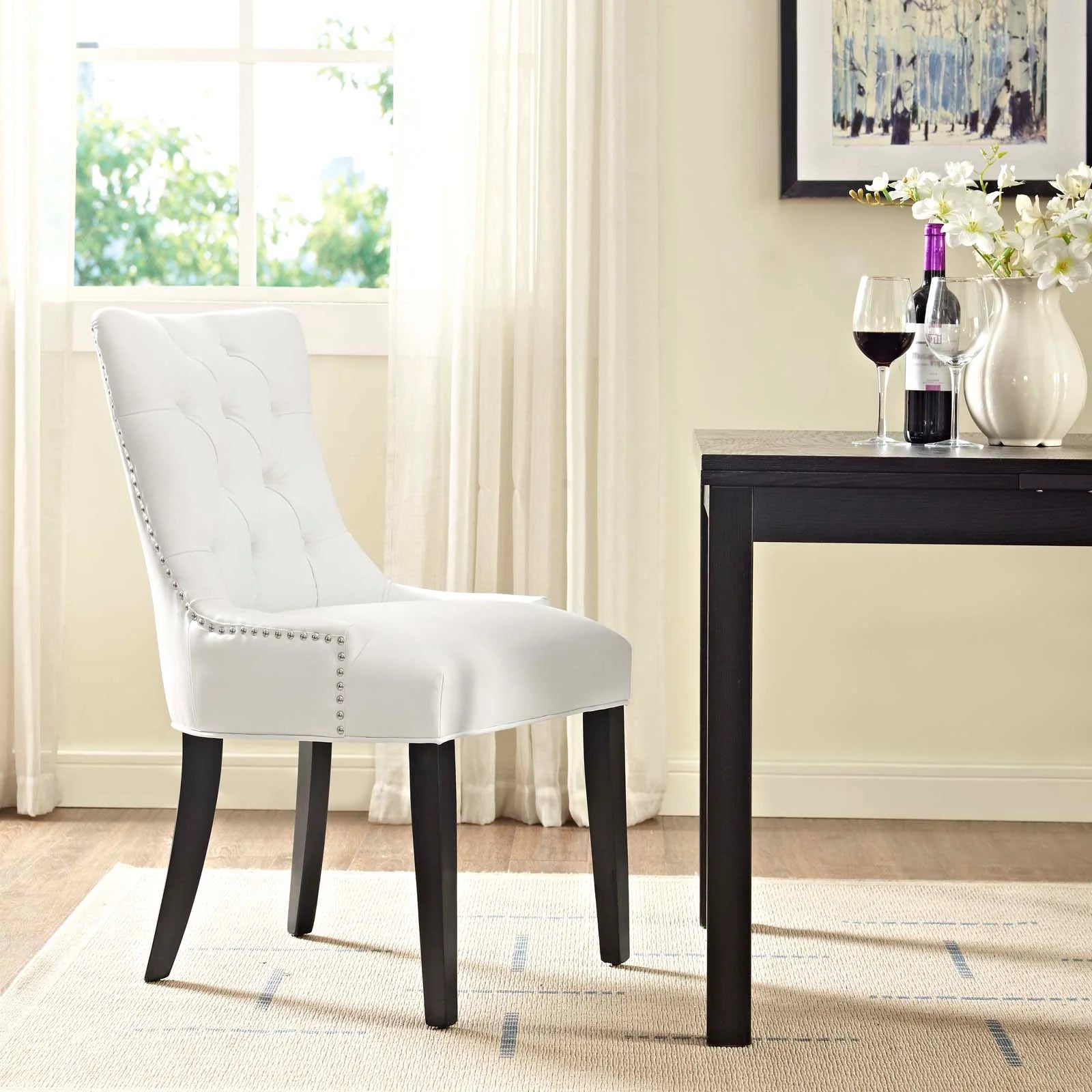 Regent Tufted Vegan Leather Dining Chair