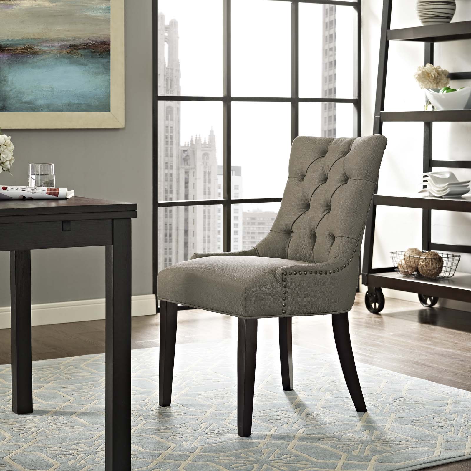 Regent Tufted Fabric Dining Chair